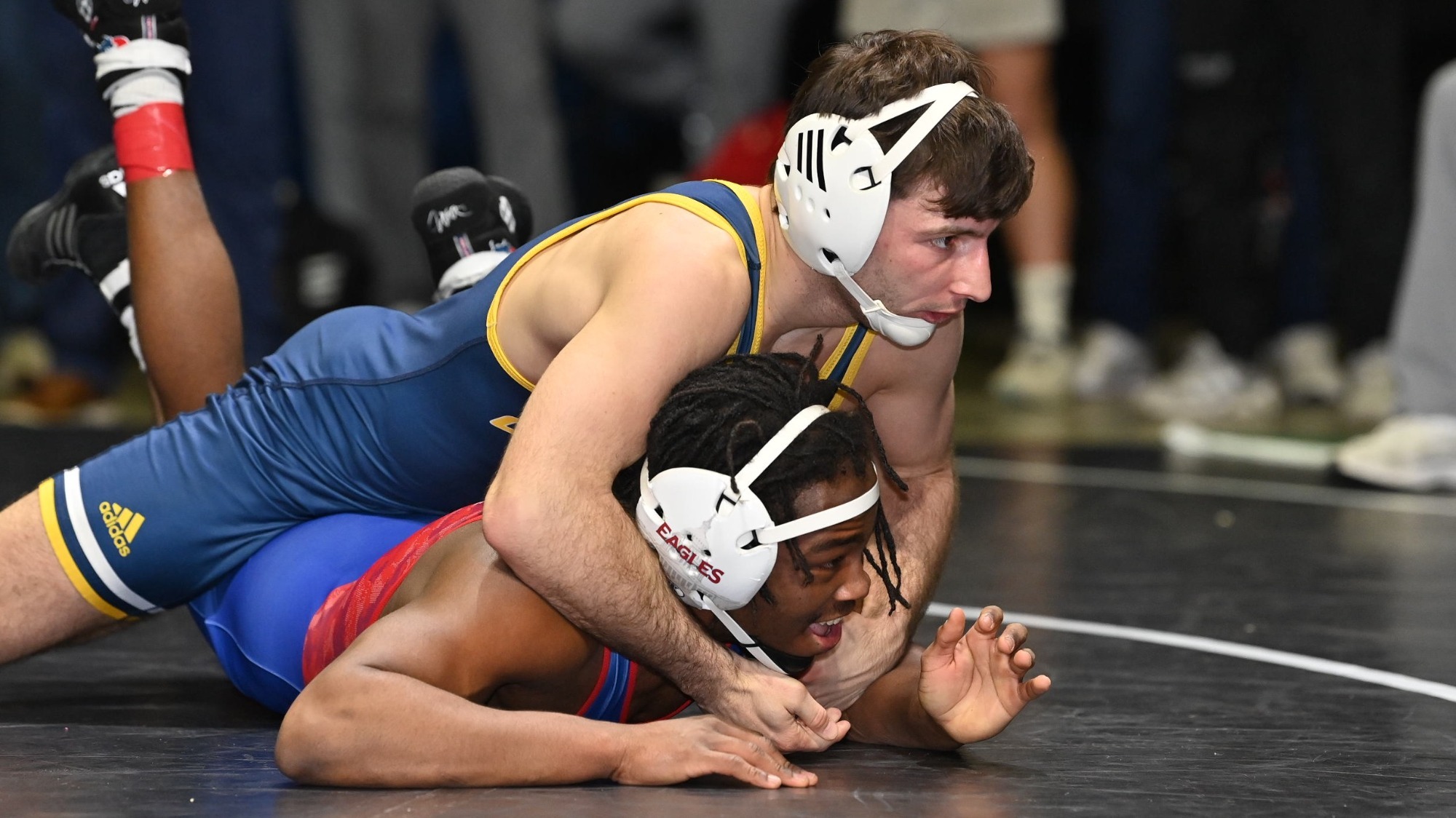 Cooper Flynn works on top in his march to the Semifinal Sunday at the Southern Scuffle
