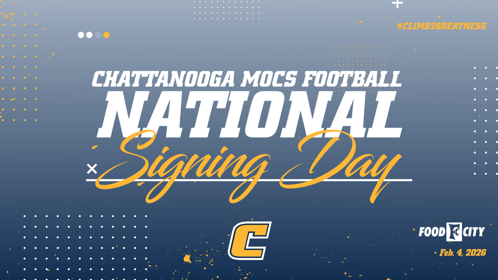 Chattanooga Mocs Signing Day Graphic for February Period