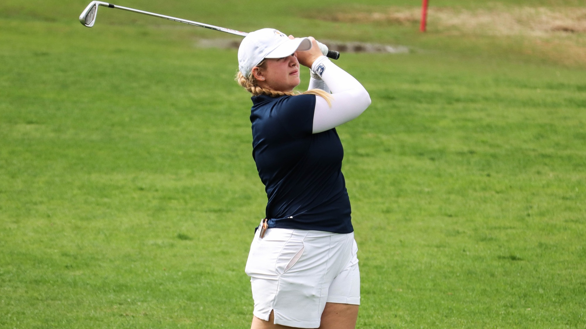 Kera Healey follows her iron approach intently 