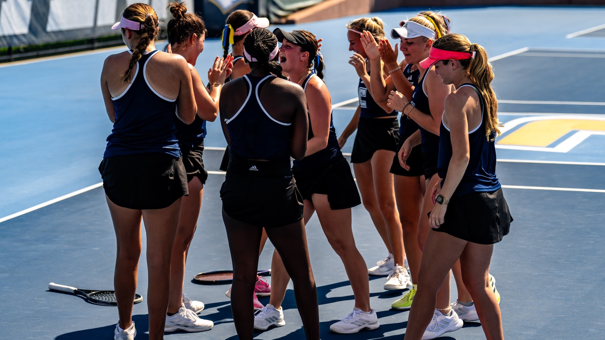 Women's Tennis Team Celebration