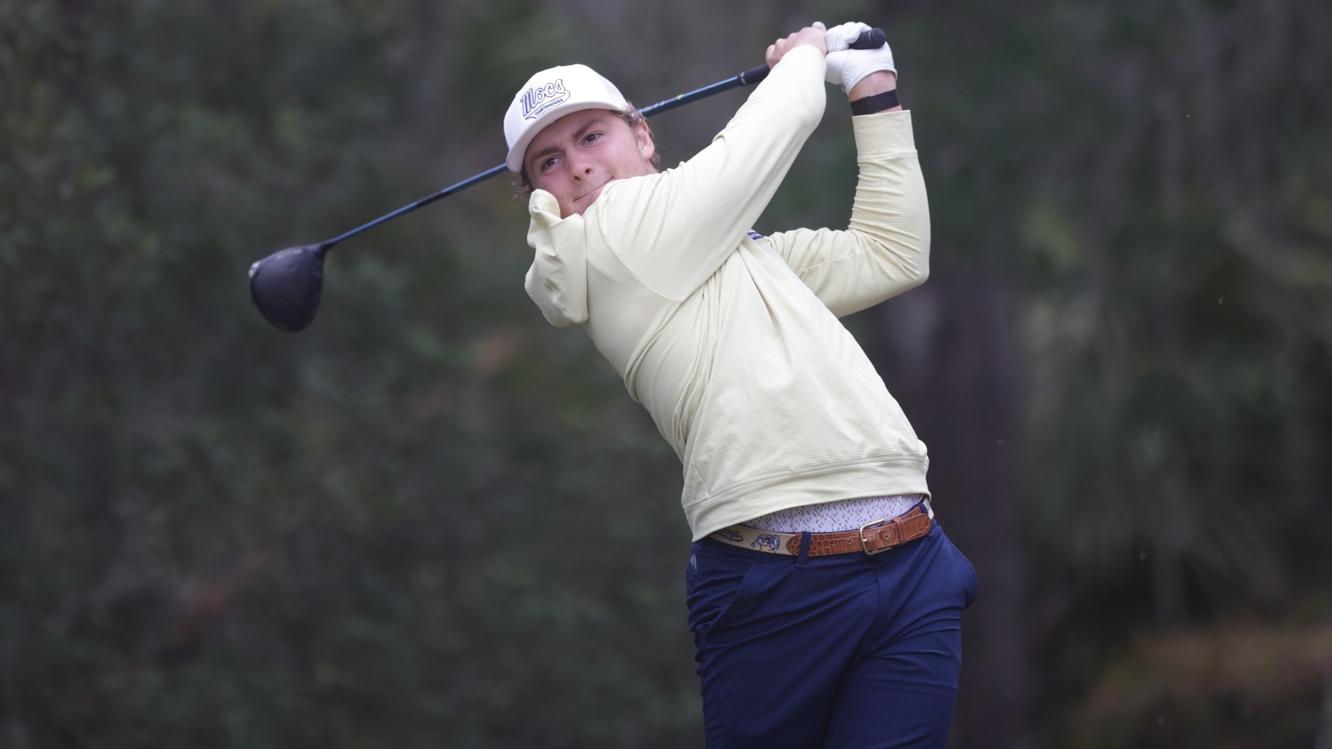 Thad Whitfield grips & rips with the driver at Colleton River.