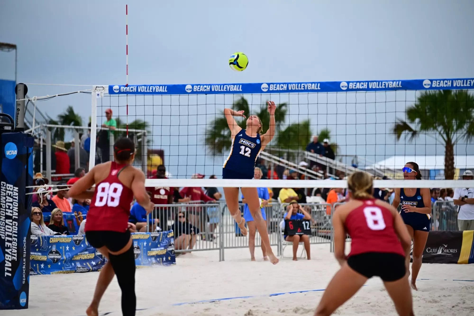 Faychak hitting against Stanford in NCAA Tournament 
