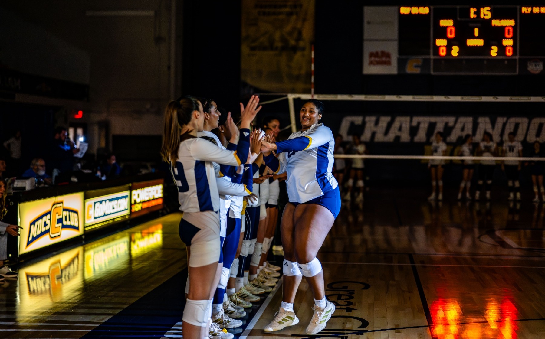 Gracie Rose being introduced in the starting lineup 