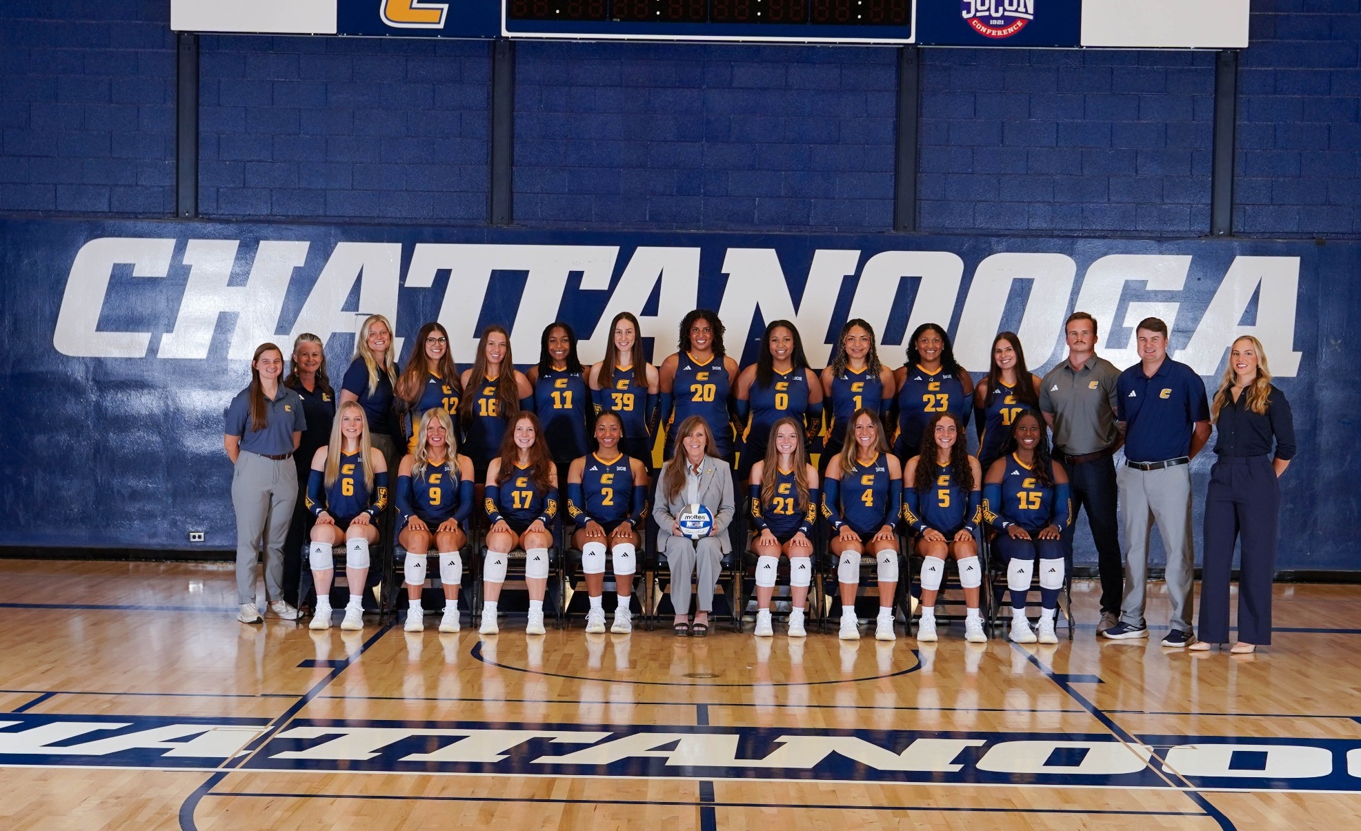 2026 Volleyball Team Photo with Coaches and Support Staff