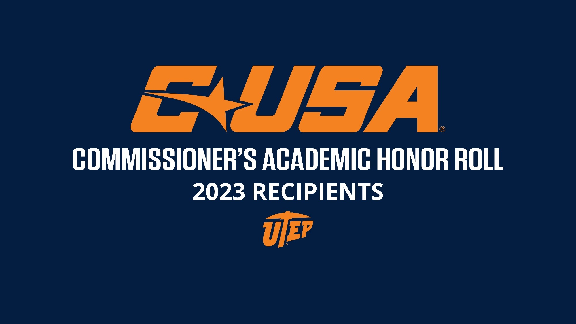 More Than 200 UTEP StudentAthletes Garner Placement On CUSA