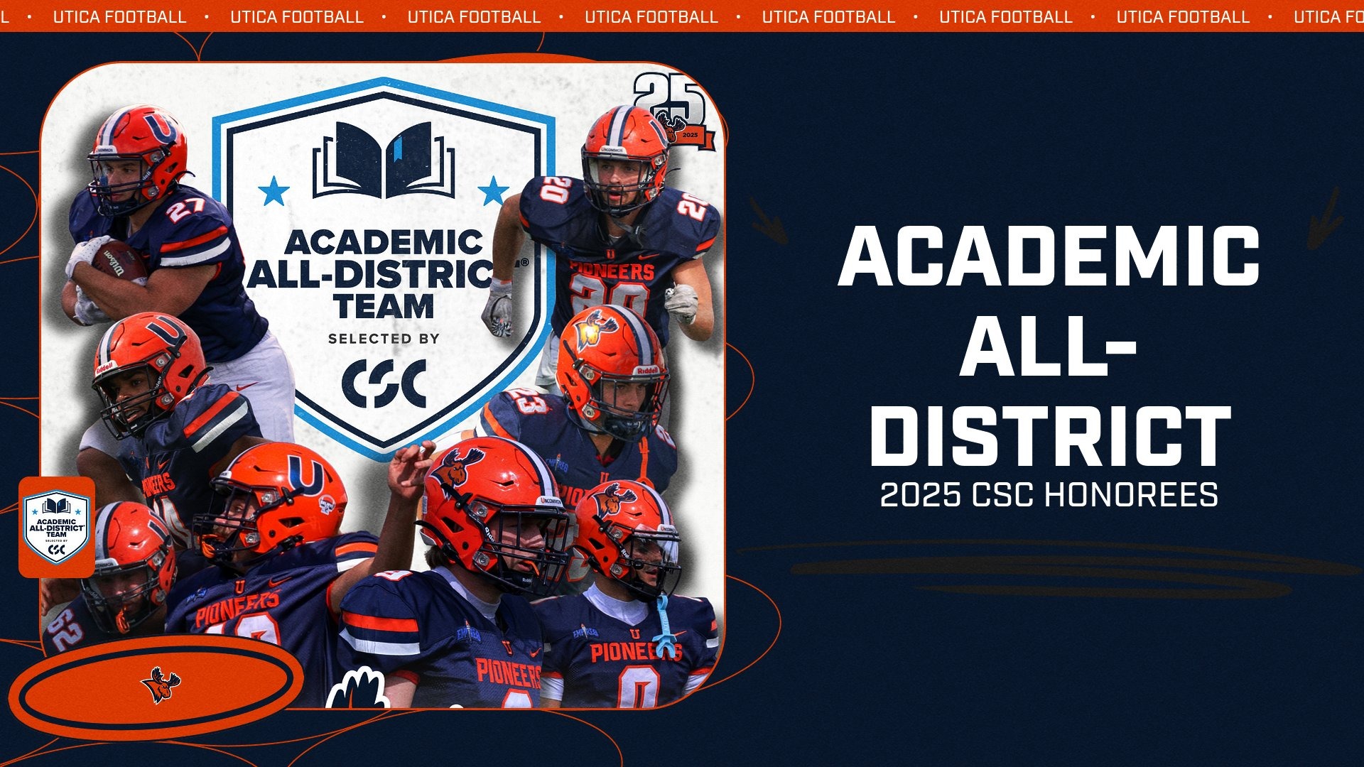 Academic All District 2025 Football