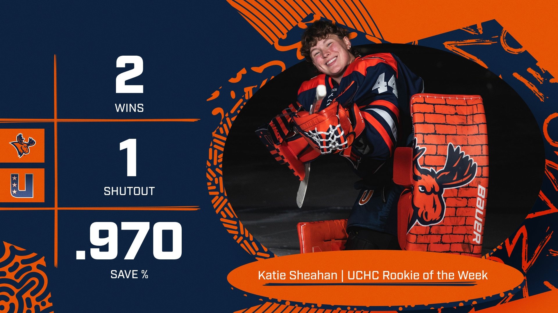 Katie Sheahan 2.23.26 UCHC Rookie oTW Graphic