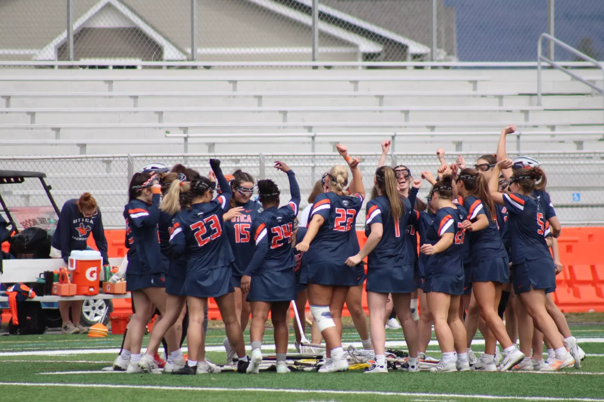 WLAX Team Huddle Photo