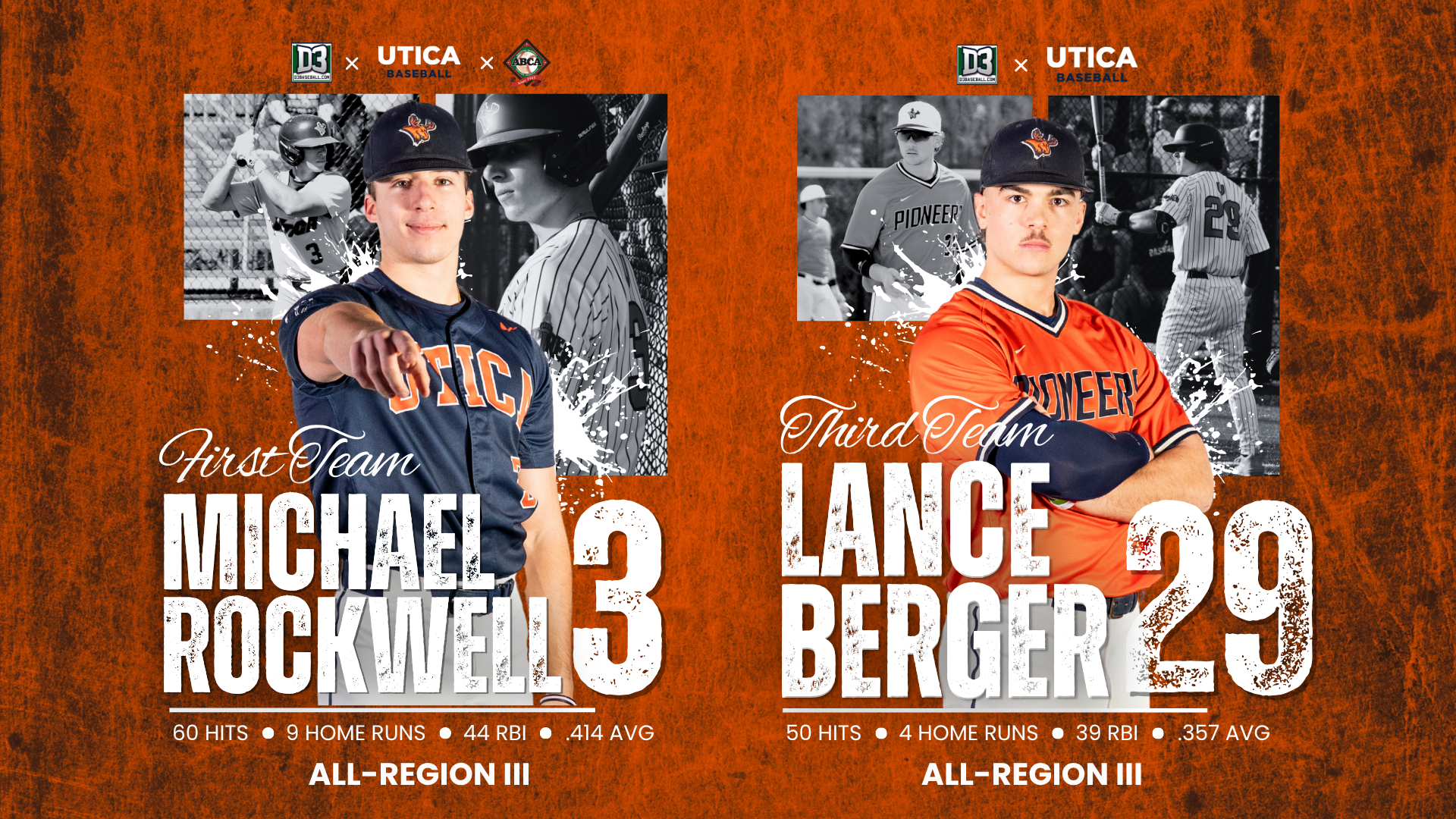 Lance Berger and Mike Rockwell All-Region