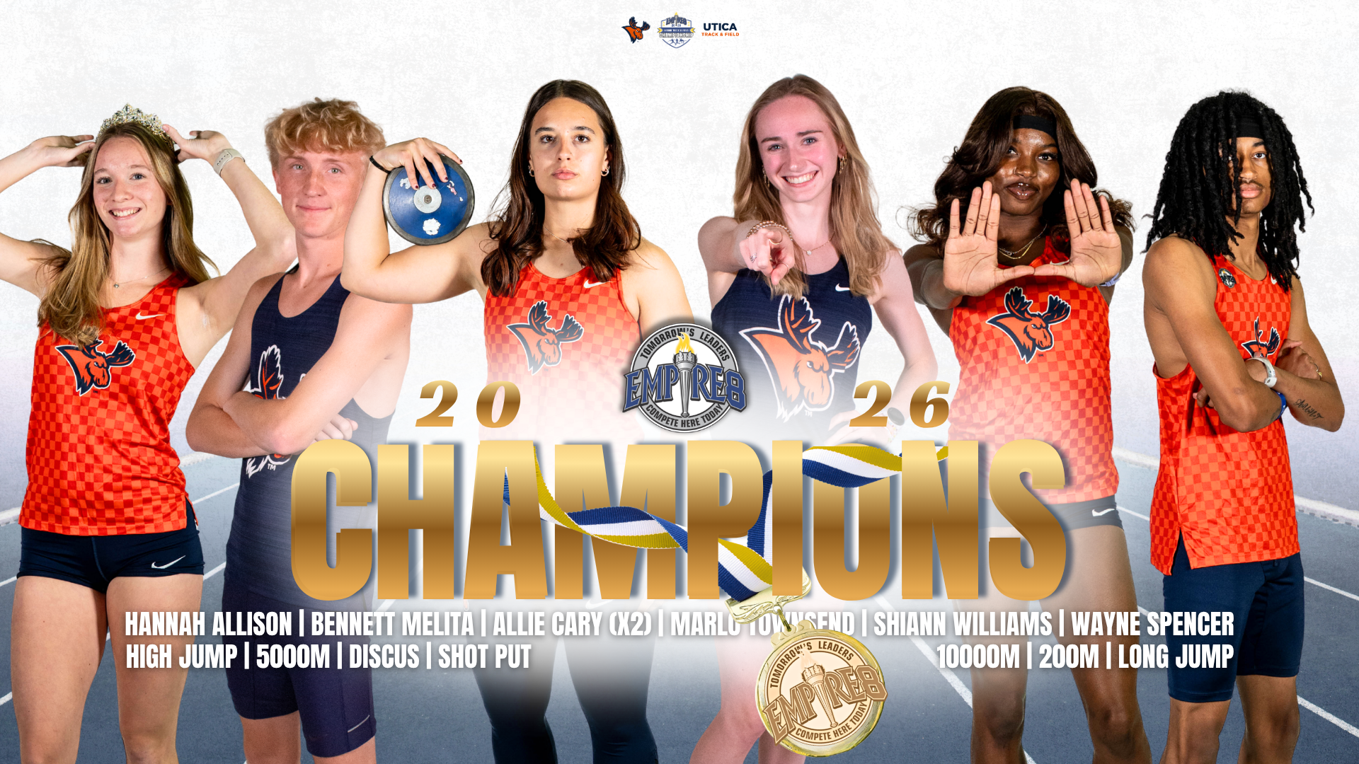 Empire 8 Outdoor Track and Field Champions