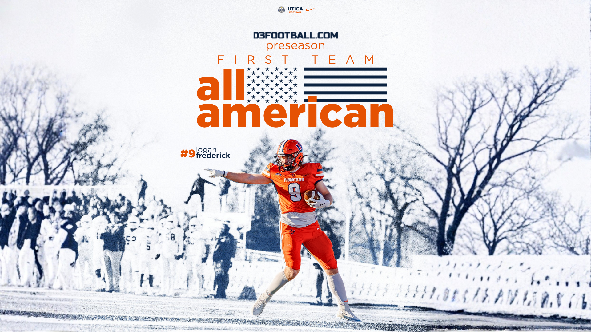 Logan Frederick D3football.com Preseason All-American