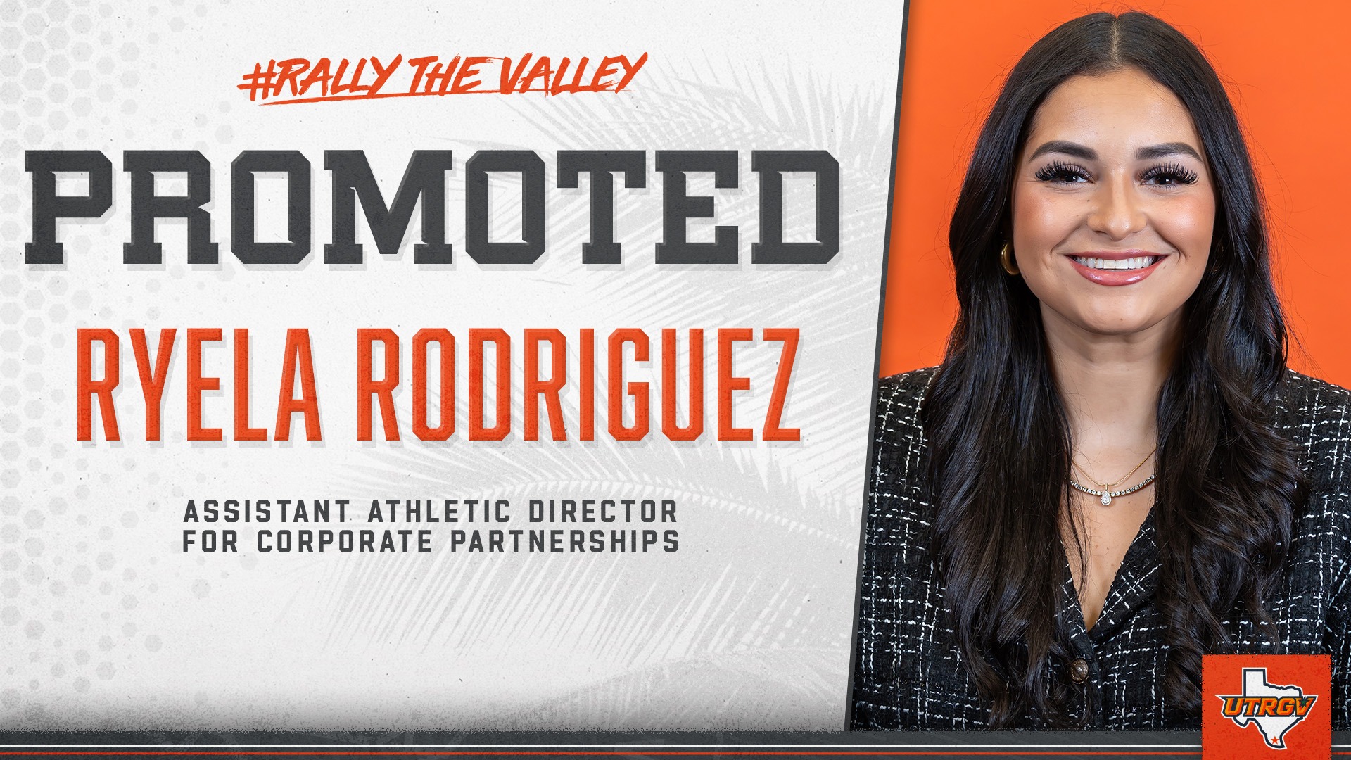 Promoted -- Ryela Rodriguez -- Assistant Athletic Director for Corporate Partnerships
