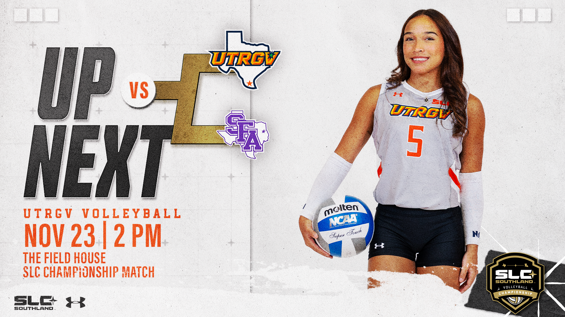 Up Next #2 UTRGV vs. #1 SFA Nov. 23 2 p.m.