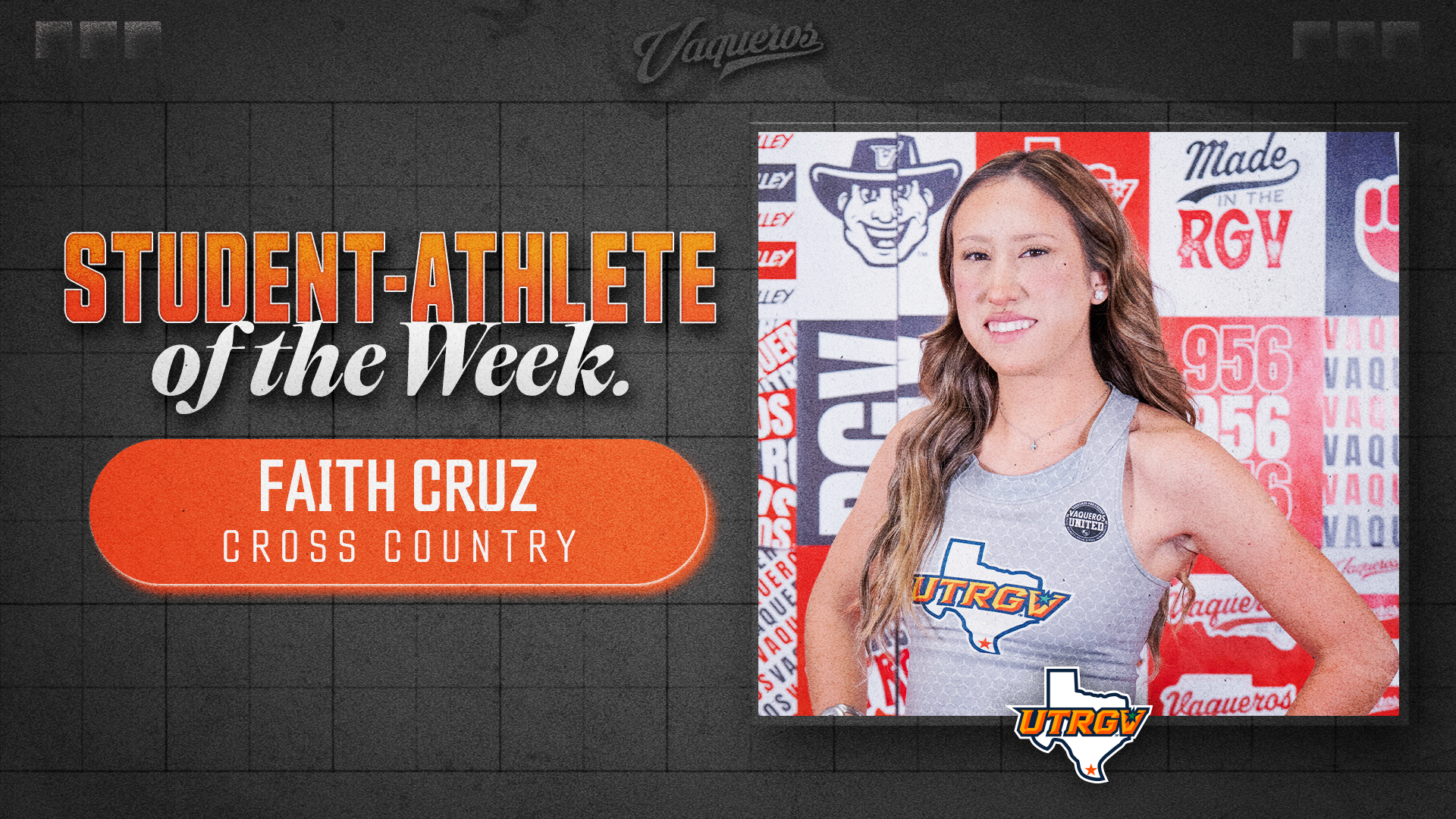 Student Athlete of the Week Faith Cruz Cross Country