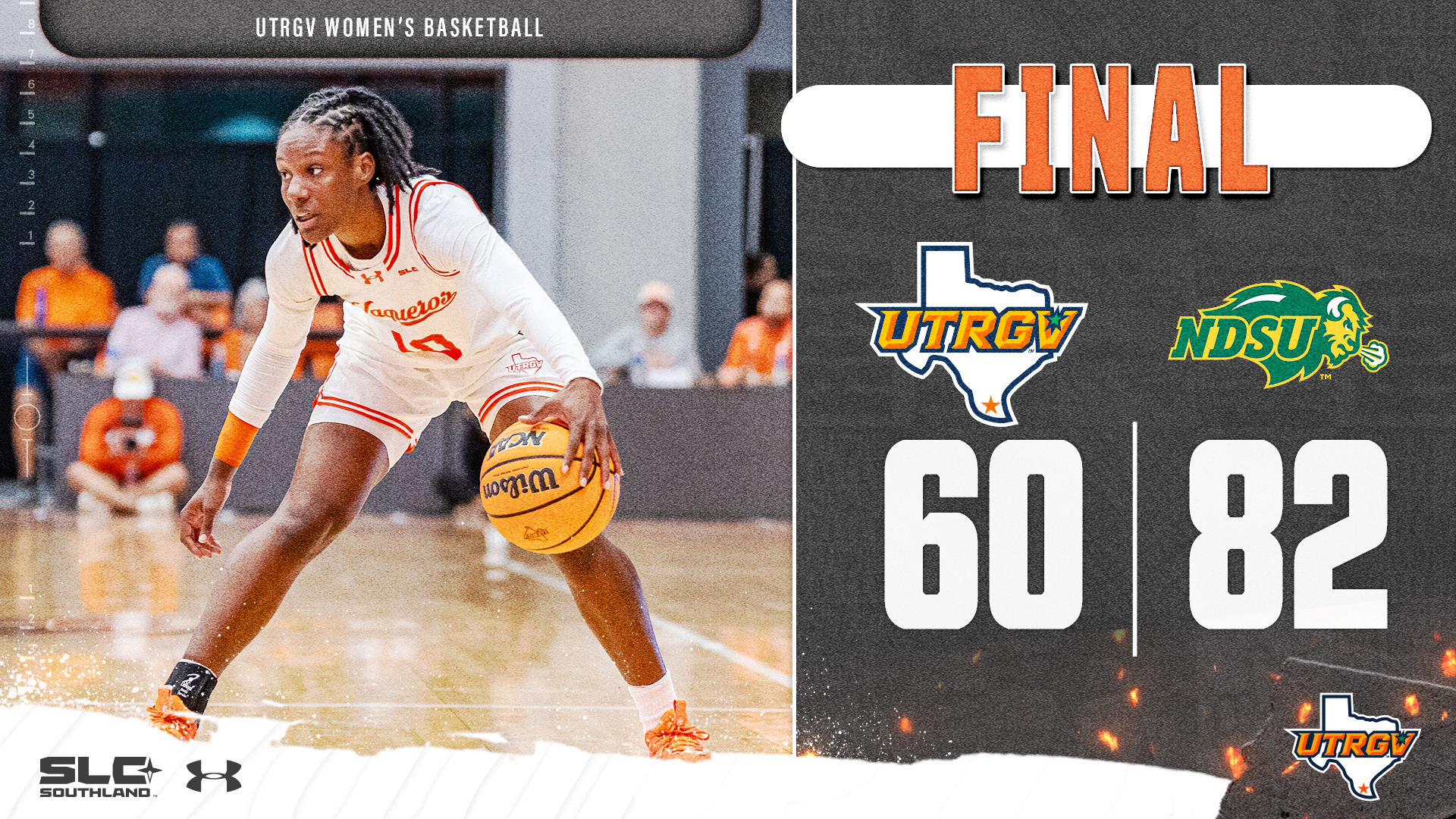 Final UTRGV WBB 60 North Dakota State 82