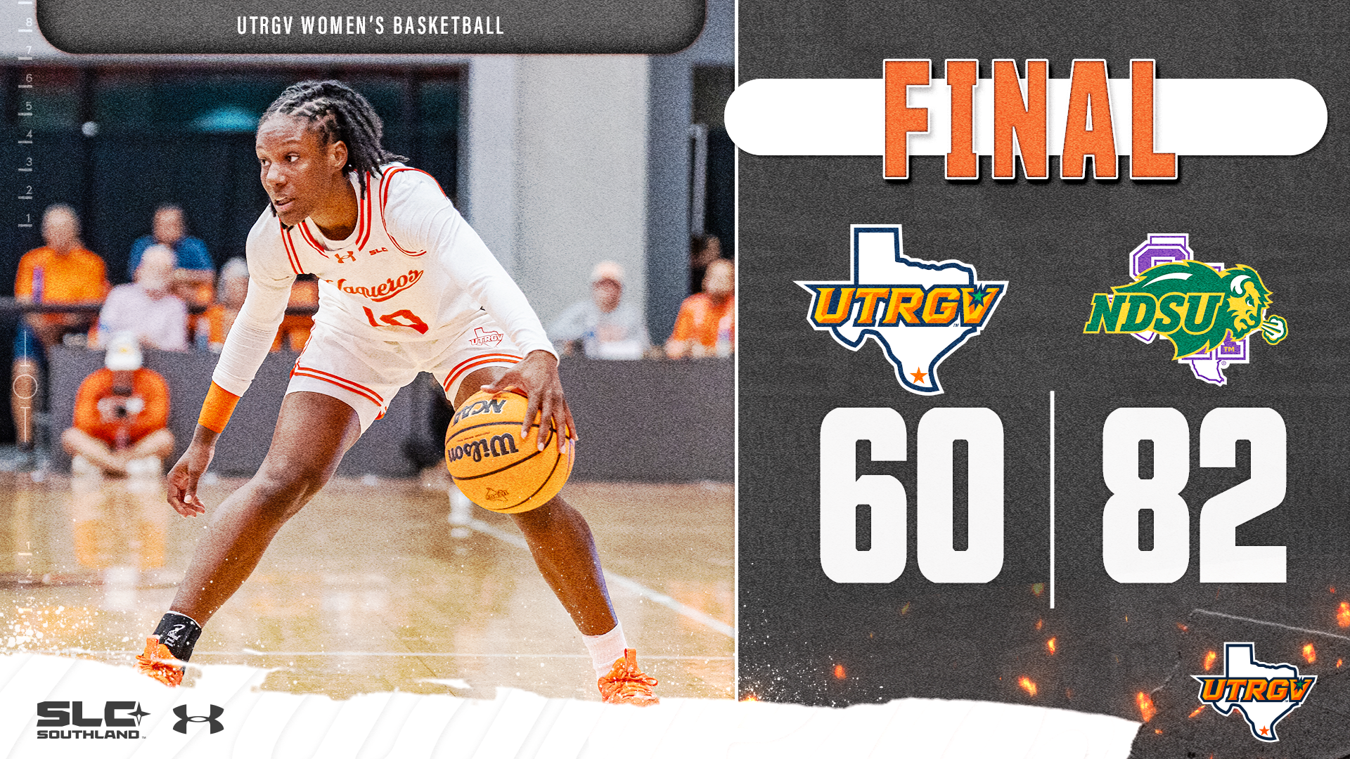 Final UTRGV 60 North Dakota State 82