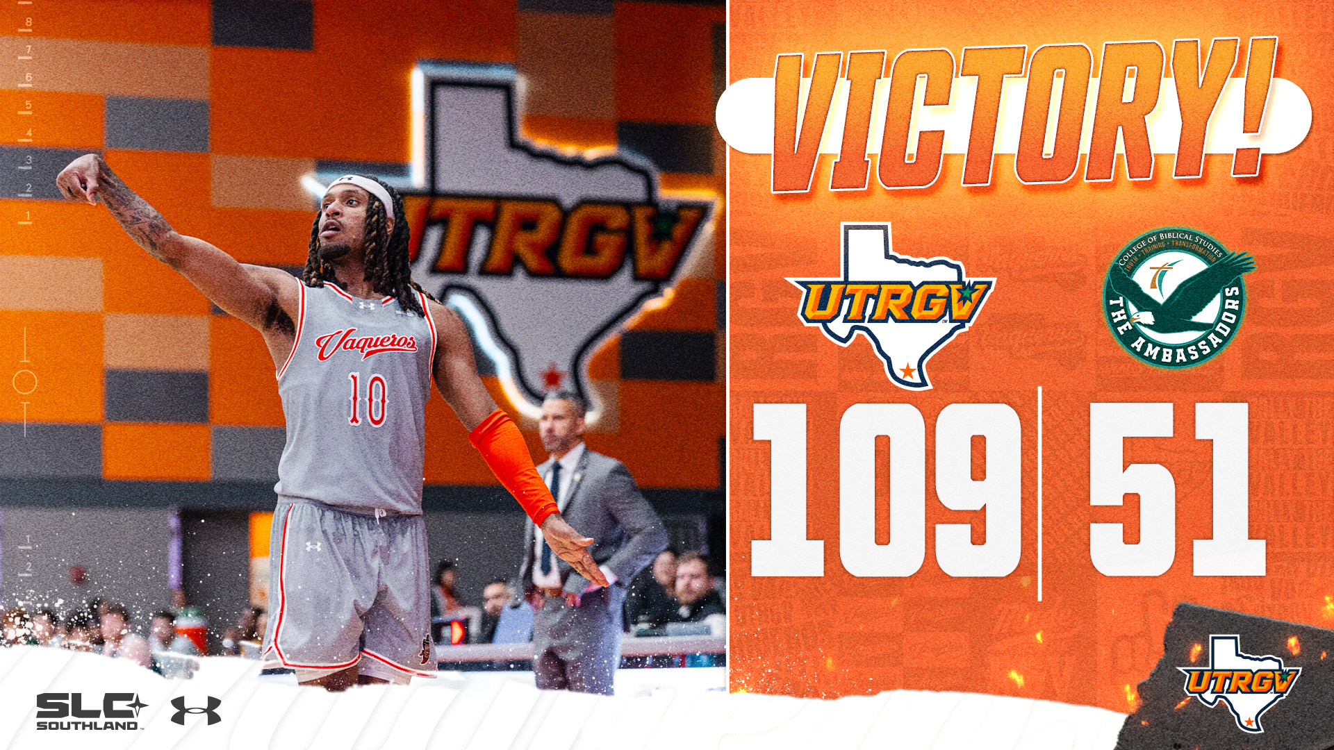 Men's Basketball Final Score vs. College of Biblical Studies