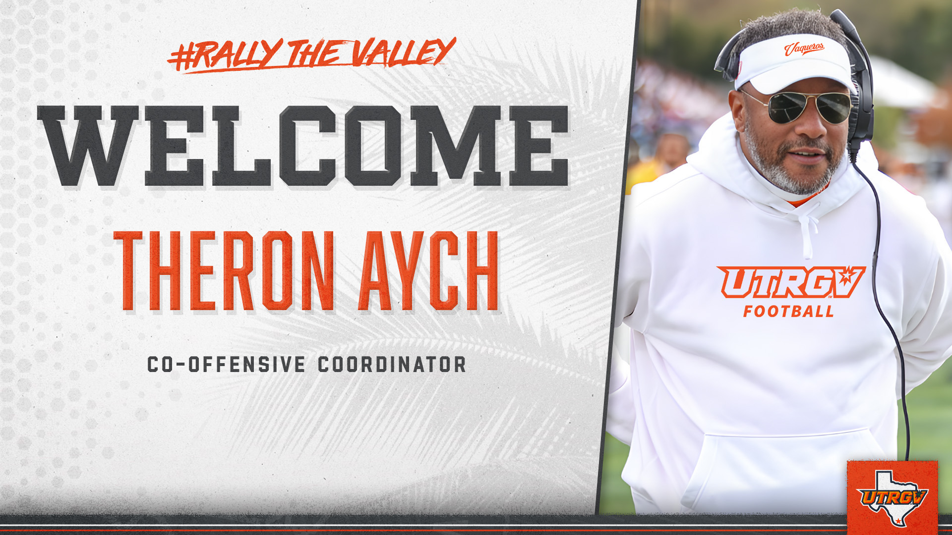 Welcome Theron Aych Co-Offensive Coordinator