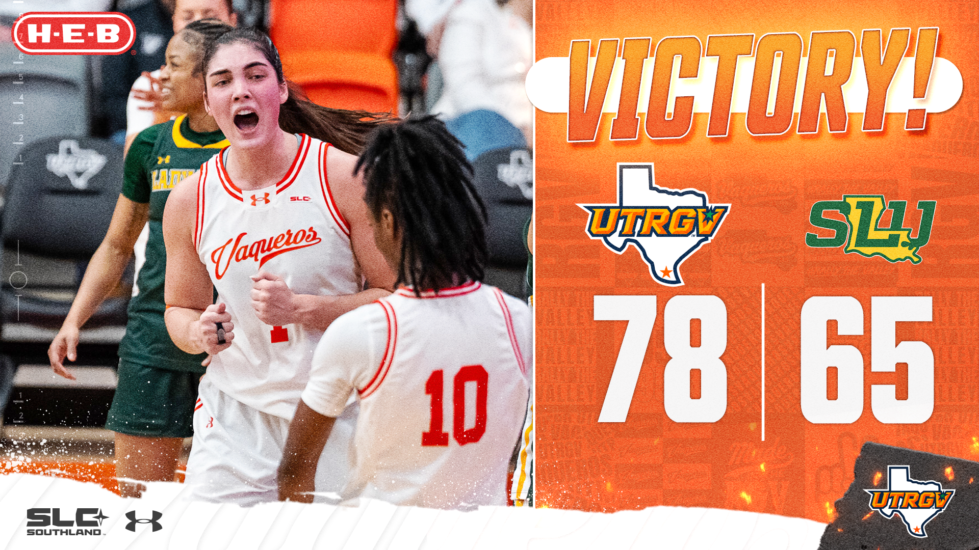 Victory UTRGV WBB 78 Southeastern 65