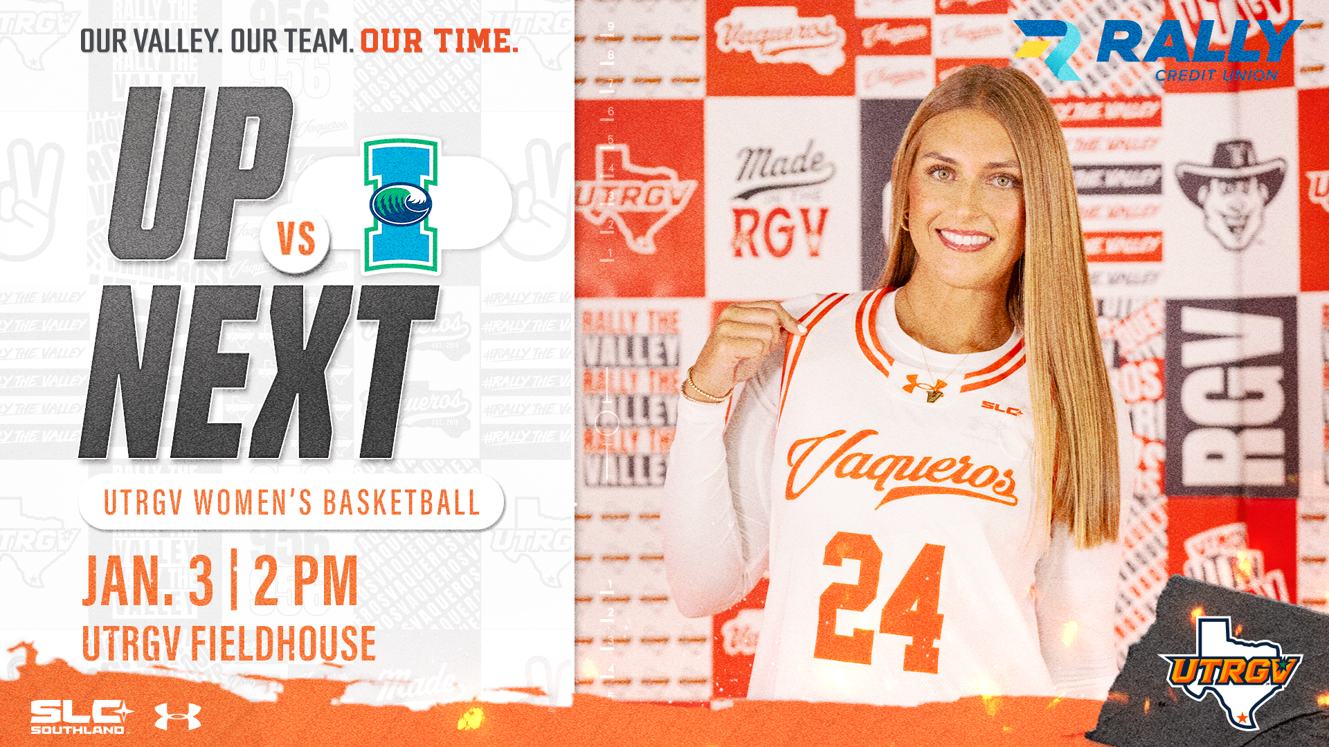 Up next WBB vs. Corpus Christi Jan. 3 2 p.m. UTRGV Fieldhouse