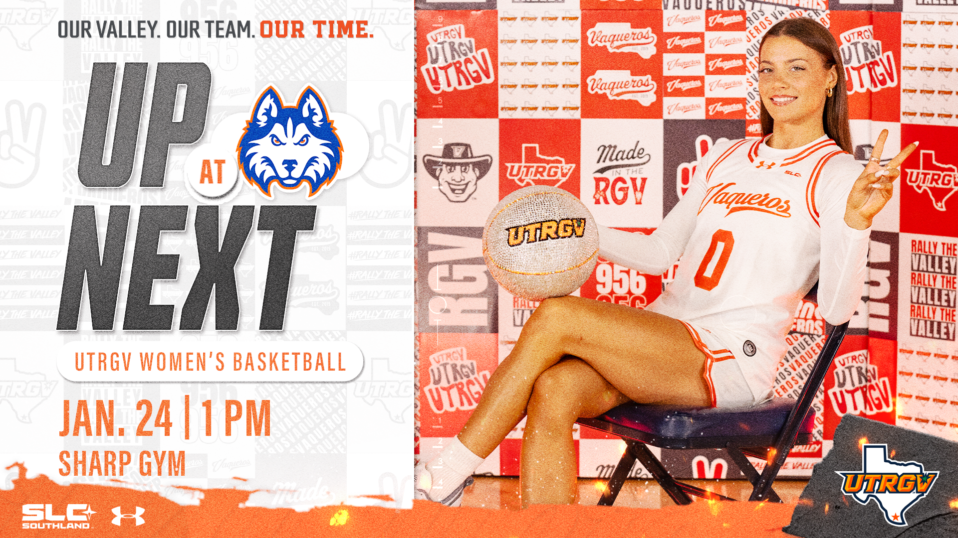 Up Next UTRGV WBB at Houston Christian Jan. 24 1 p.m. Sharp Gym