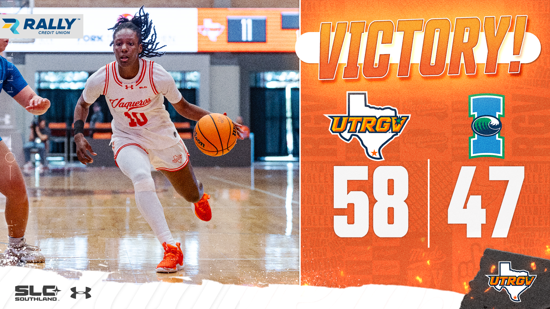 Victory UTRGV WBB 58 Texas A&M-Corpus Christi 47