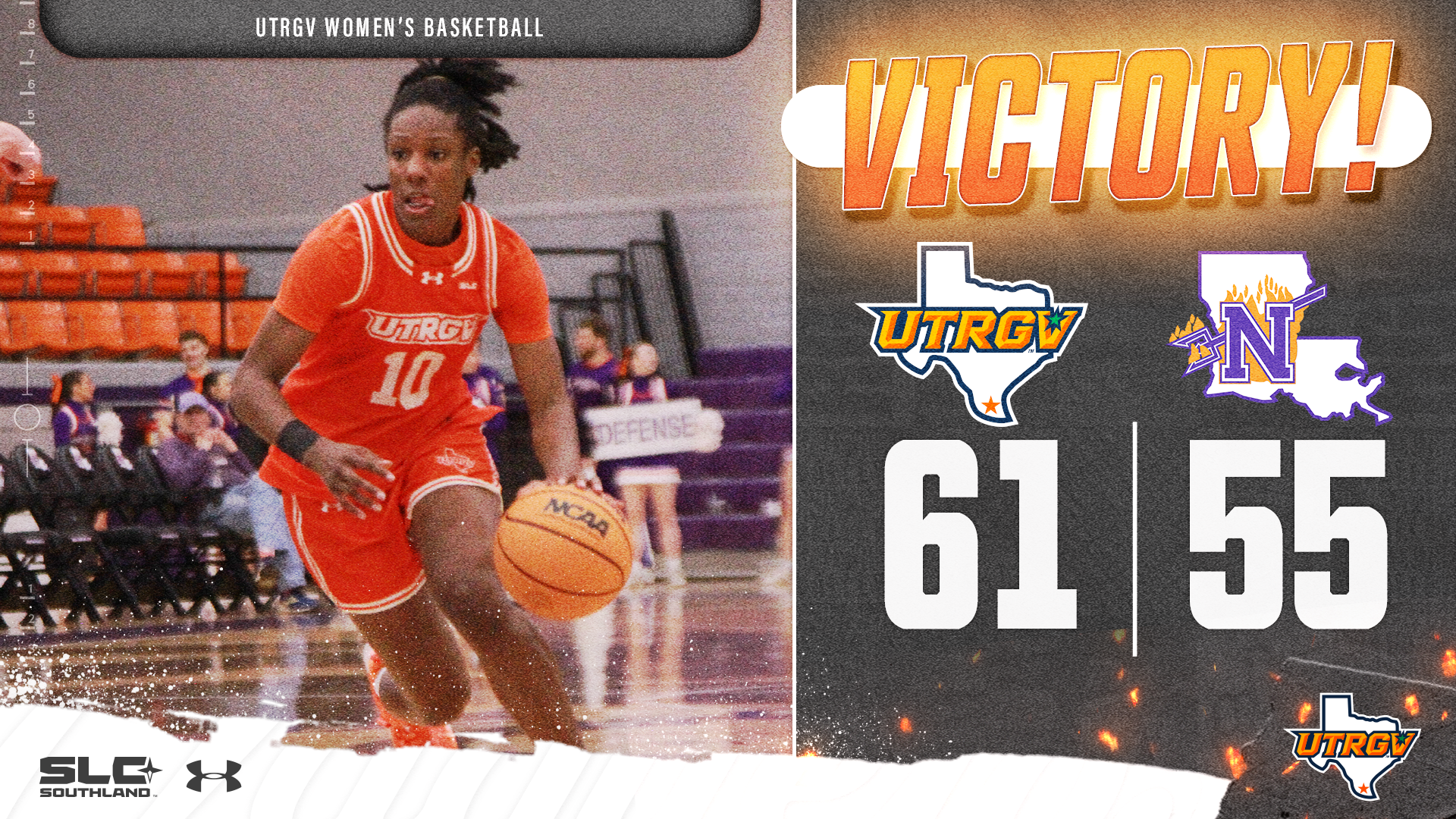 Victory UTRGV WBB 61 Northwestern State 55