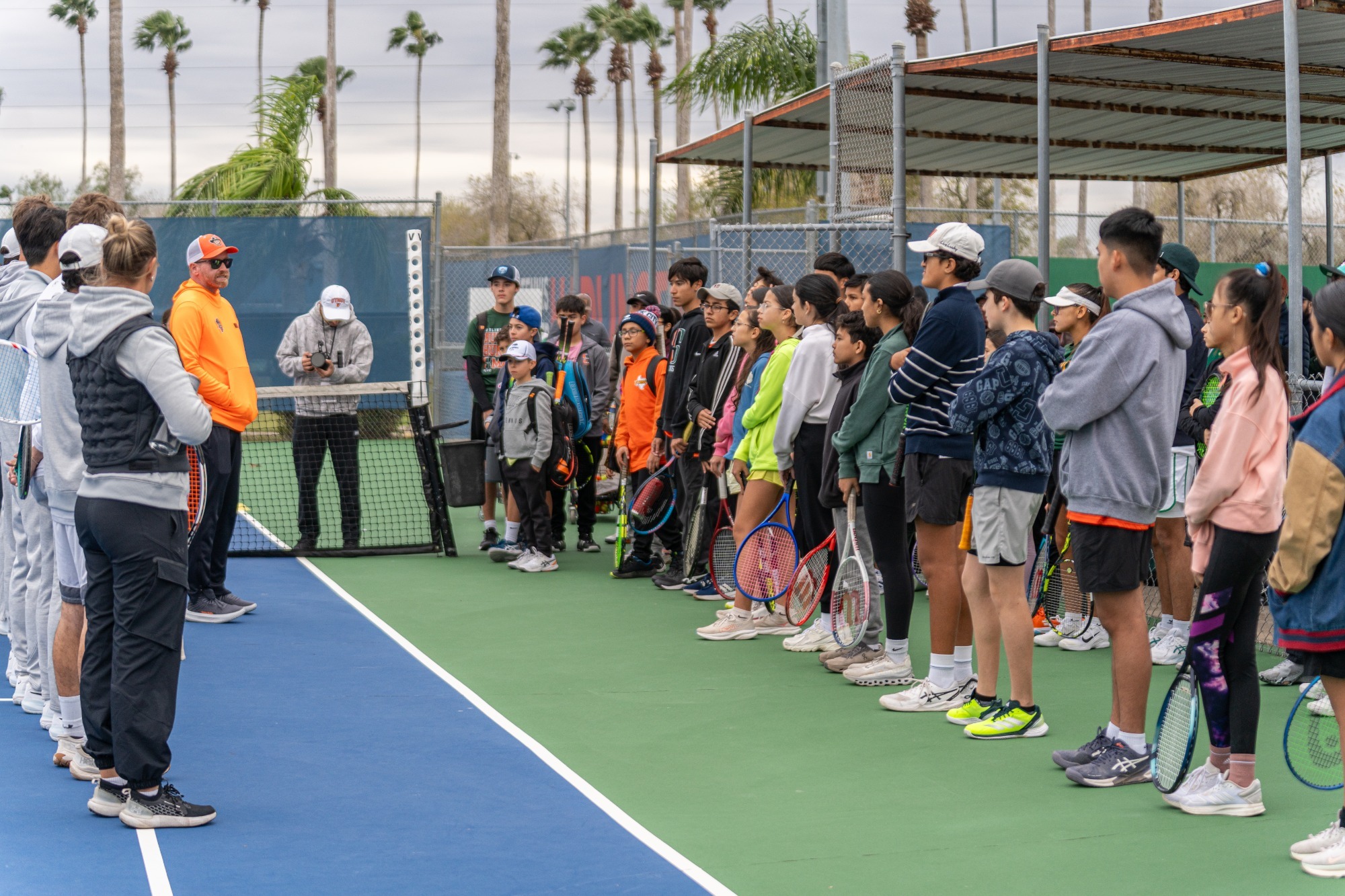 UTRGV Tennis Teams at Harlingen Youth Clinic