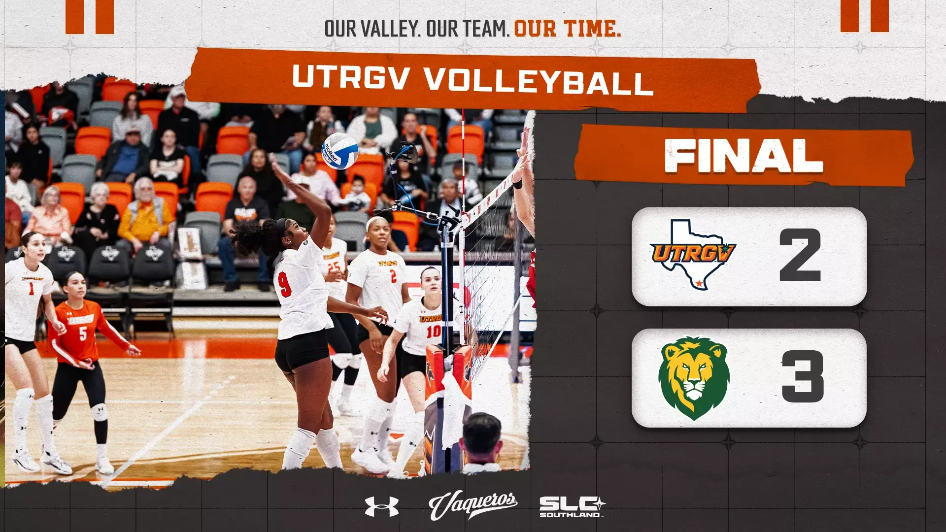 UTRGV Women's Volleyball | Final | Southeastern 3, UTRGV 2 | Photo of Jasmyn Walker