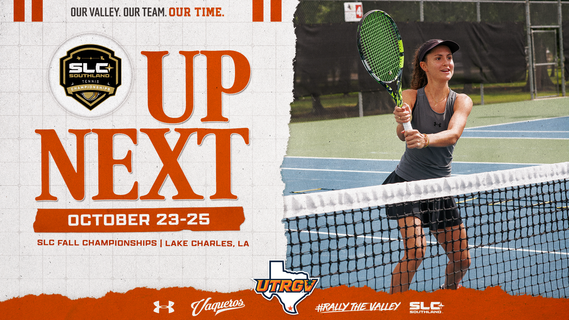 UTRGV Women's Tennis | Up Next at SLC Fall Championships | Lake Charles, LA | October 23-25 | Photo of Luna Buijtenhuijs