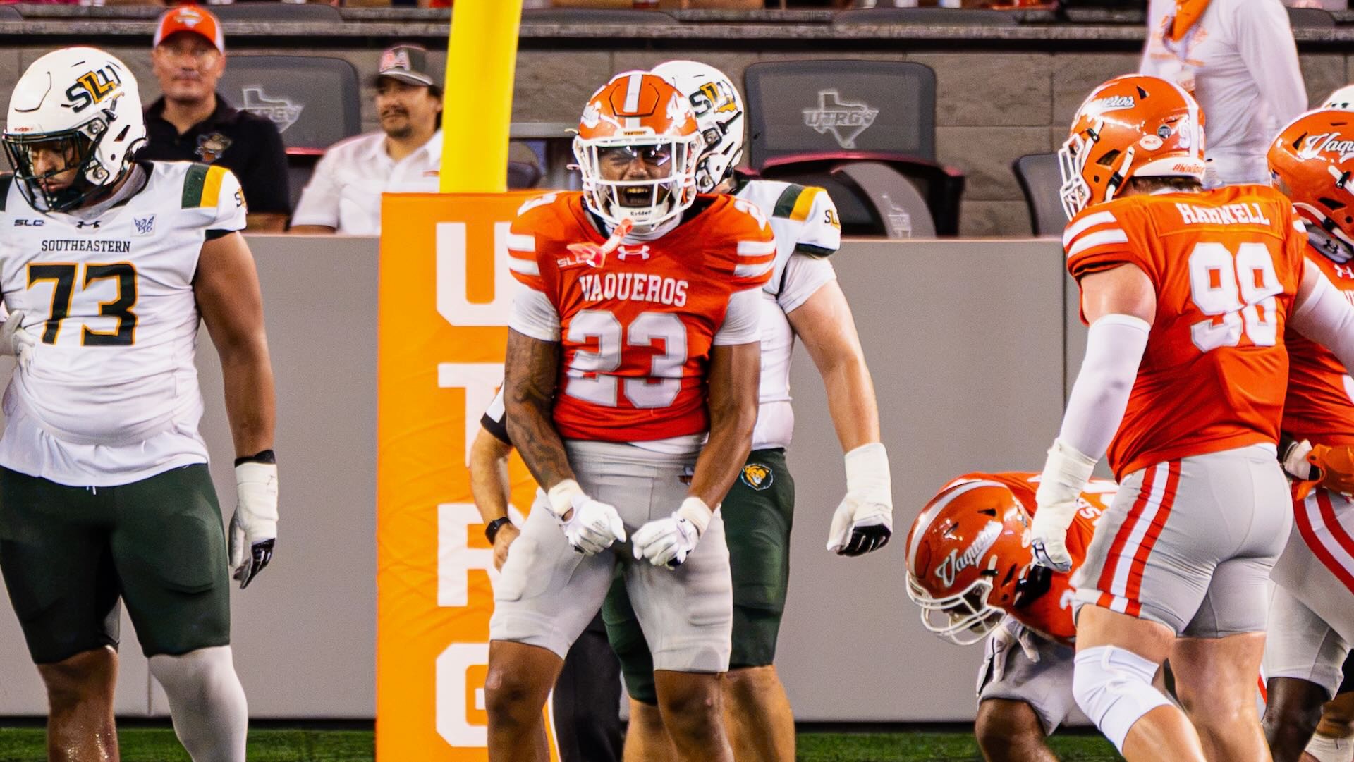 Jaiden Haygood celebrating