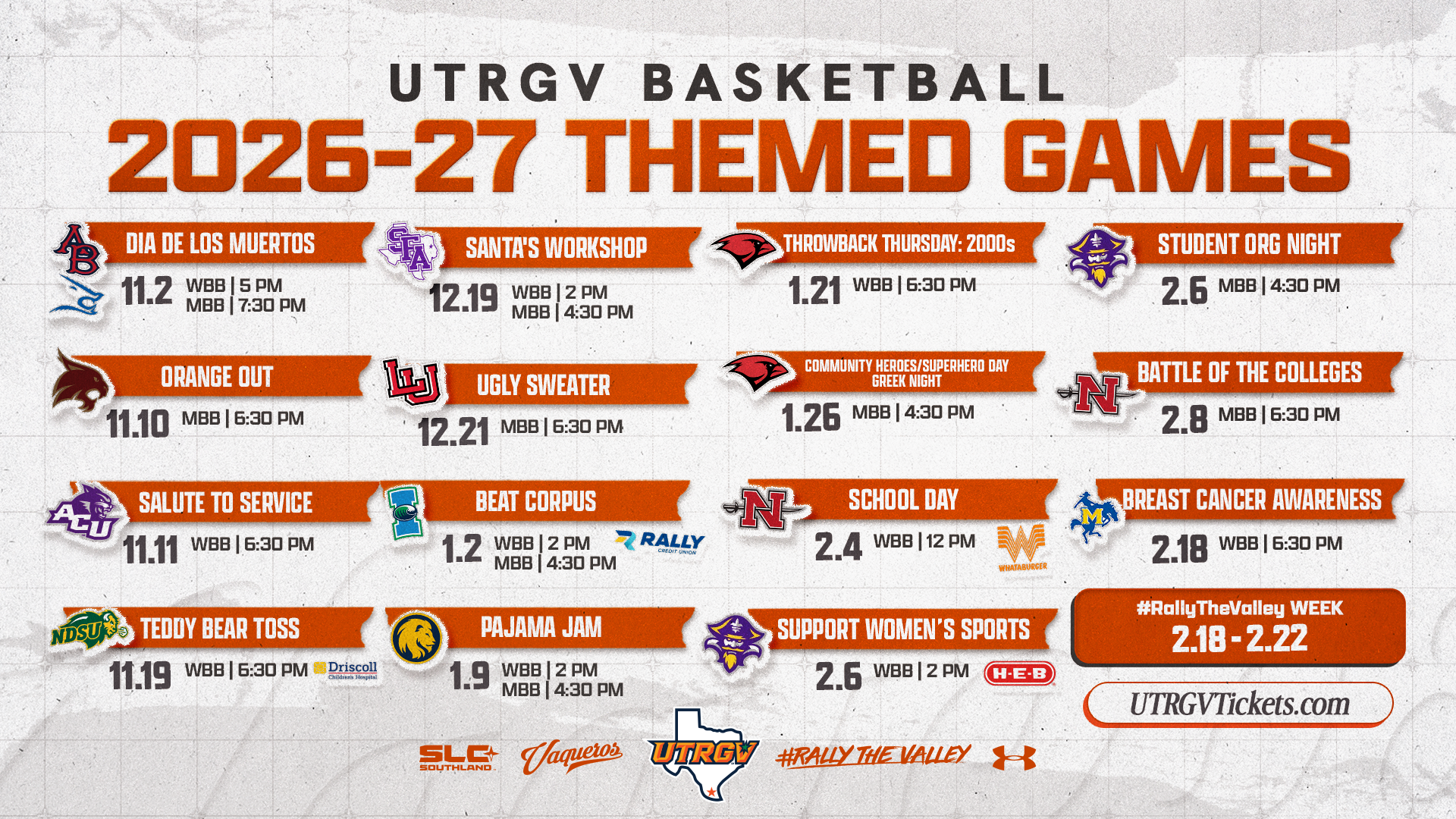Basketball Themes 2026-27