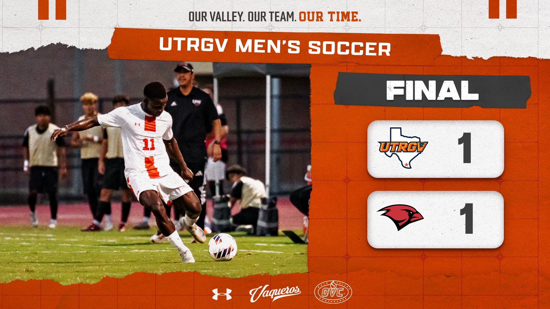 UTRGV Men's Soccer | Final | UTRGV 1, UIW 1 | Photo of Malang Mandiang