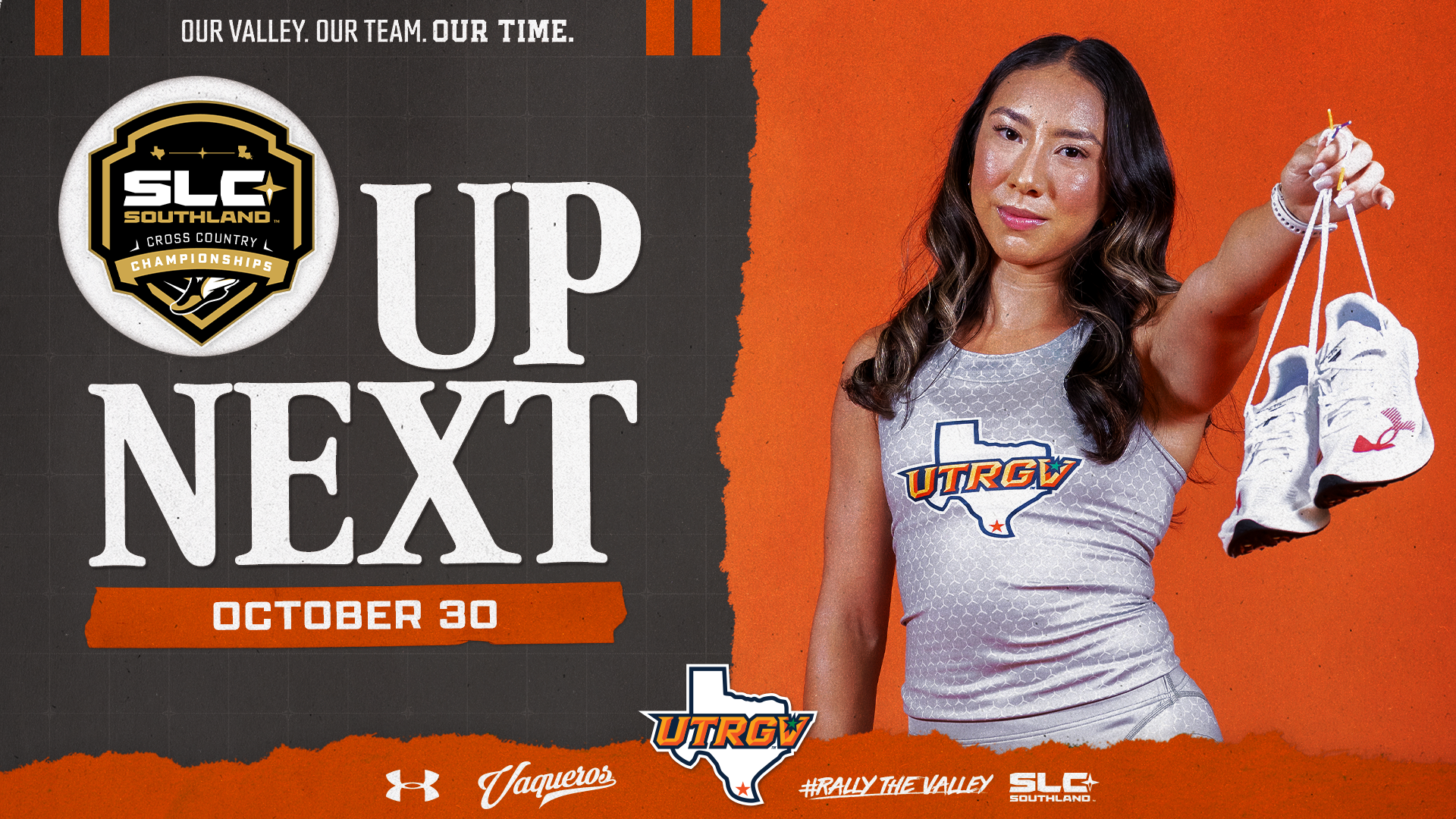 UTRGV Cross Country | Up Next | Southland Cross Country Championships  | October 30 | Photo of Kailey Salazar