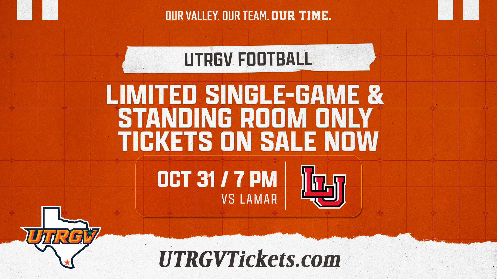 Additional Tickets on Sale Oct. 31 7 p.m. vs. Lamar
