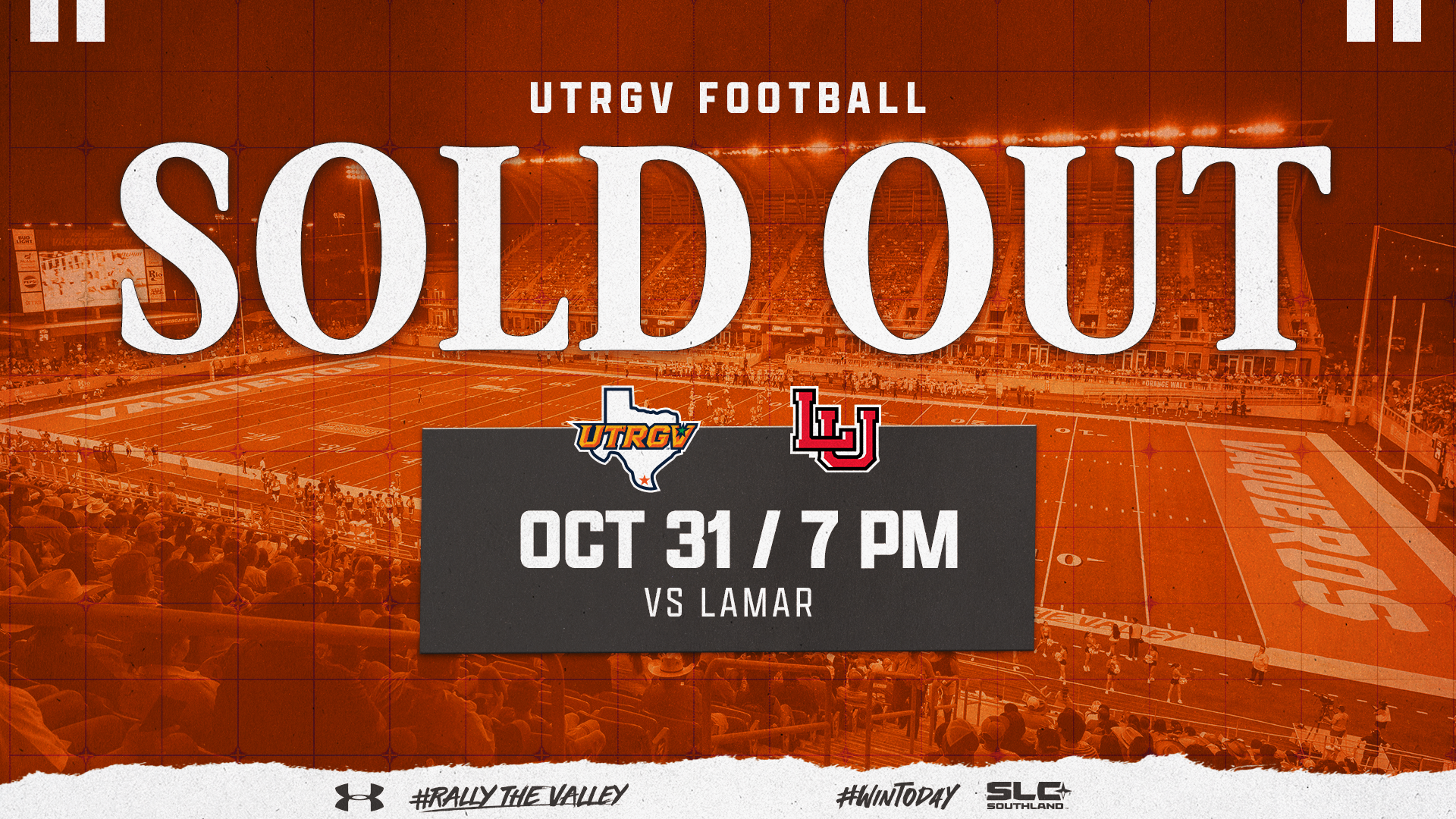 Sold Out Oct 31 7 p.m. vs Lamar
