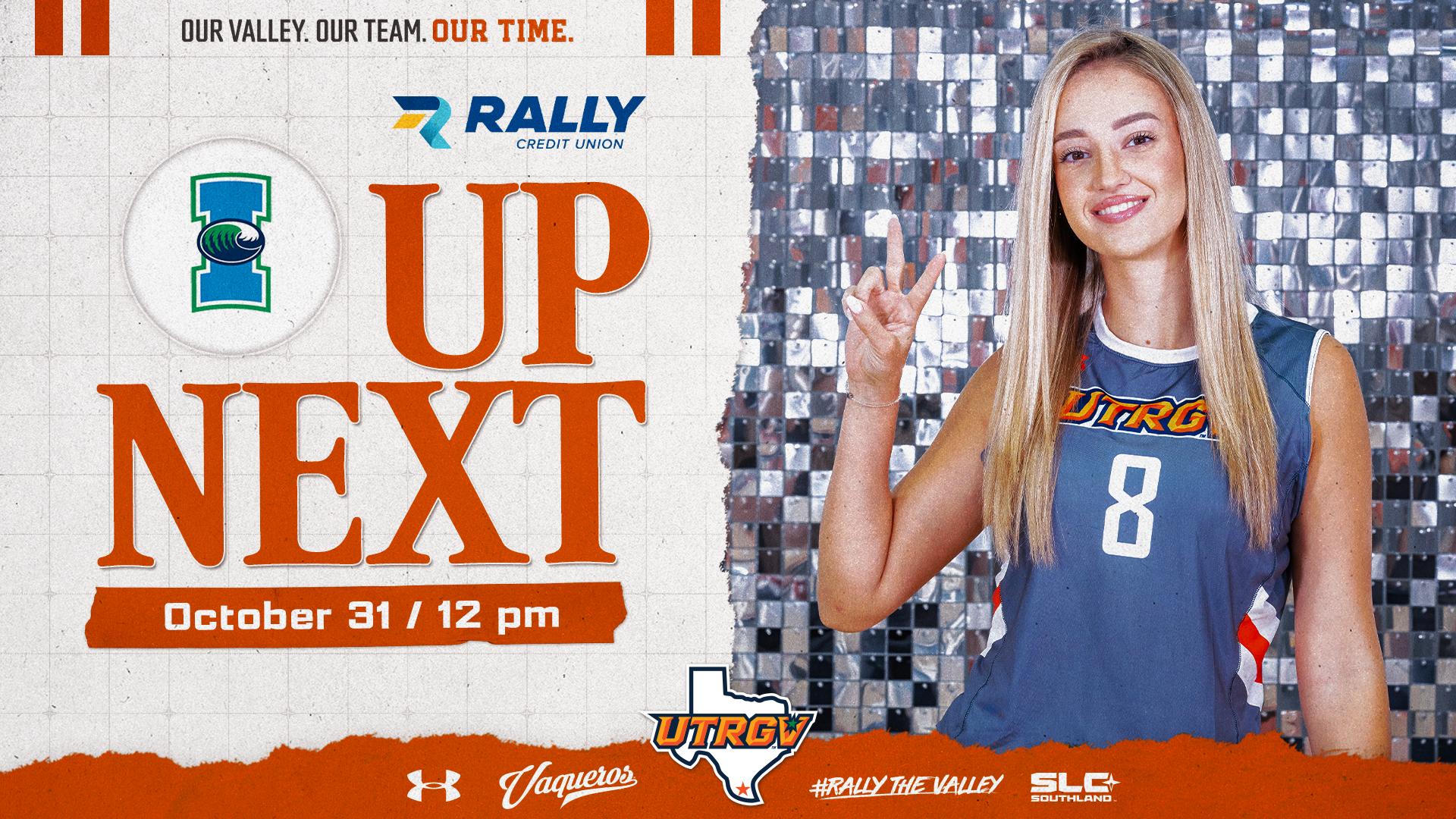 UTRGV Volleyball | Up Next | vs. TAMU CC | October 31 / 12 PM | Photo of Dunja Stankovic