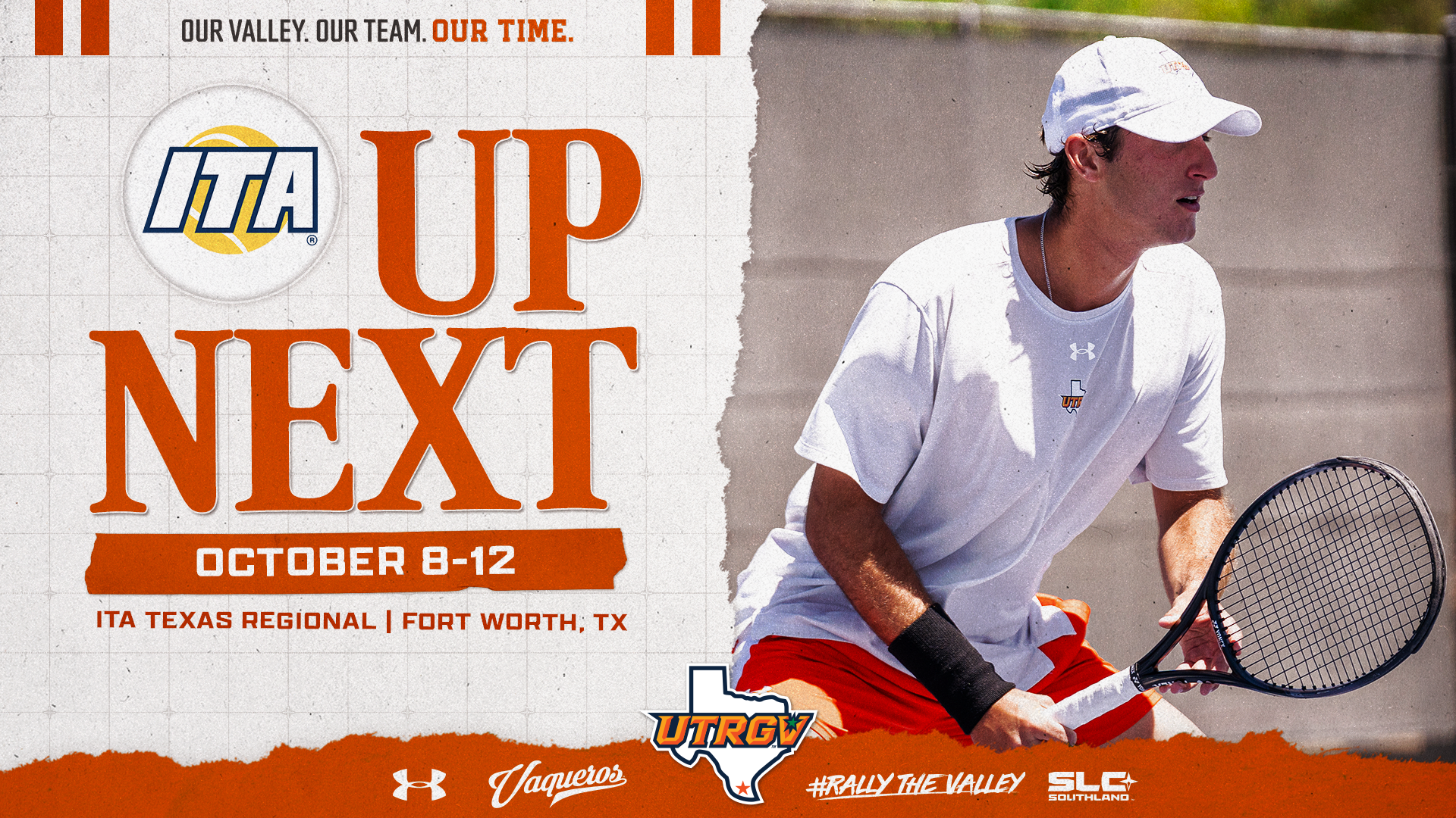 UTRGV Men's Tennis | Up Next | ITA Texas Regional | Fort Worth, TX | October 8-12 | Photo of Paolo Bonaguro
