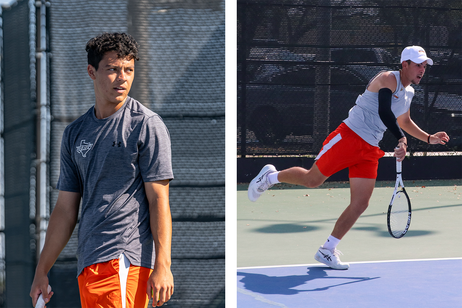 UTRGV Men's Tennis ITA Singles Main Draw Qualifiers -- Santiago Serrano and Aleksander Hudjec