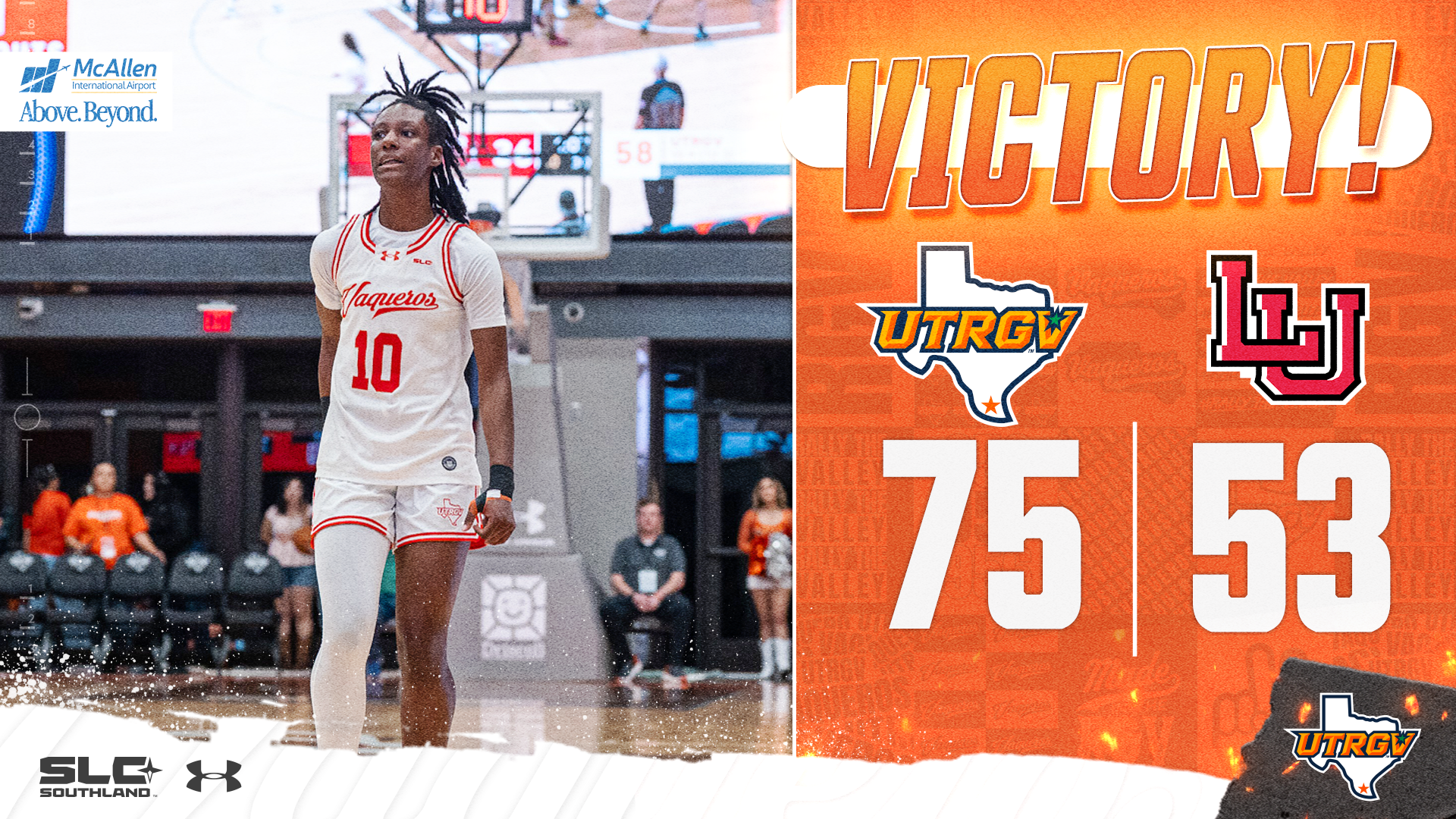 Victory UTRGV 75 Lamar 53