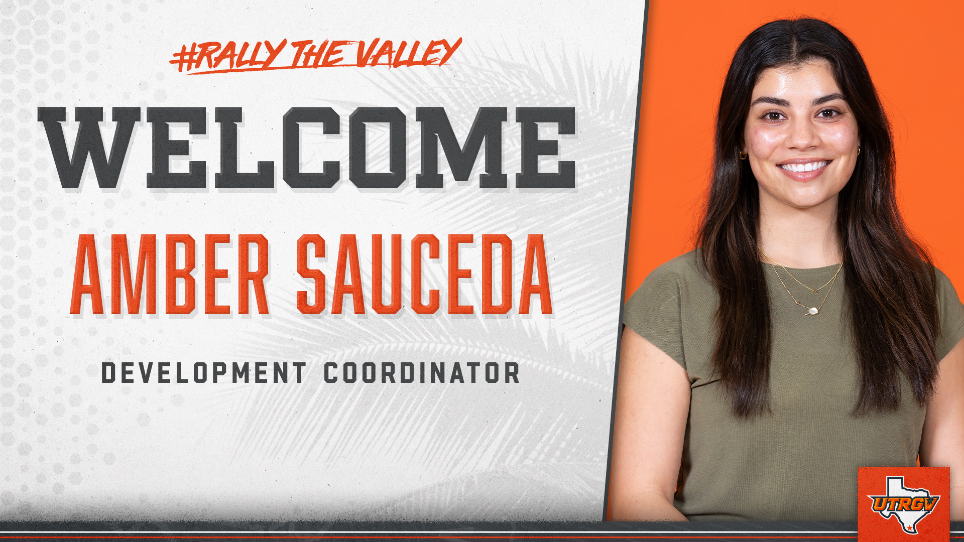 Welcome -- Amber Sauceda -- Development Coordinator