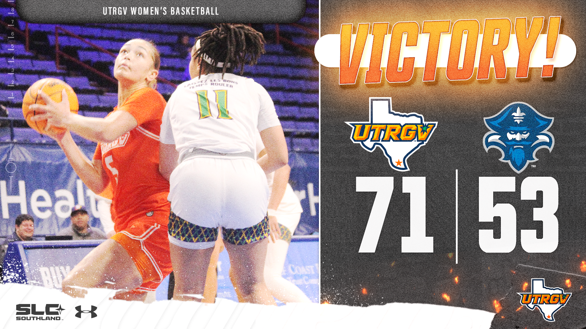 Victory UTRGV WBB 71 New Orleans 53