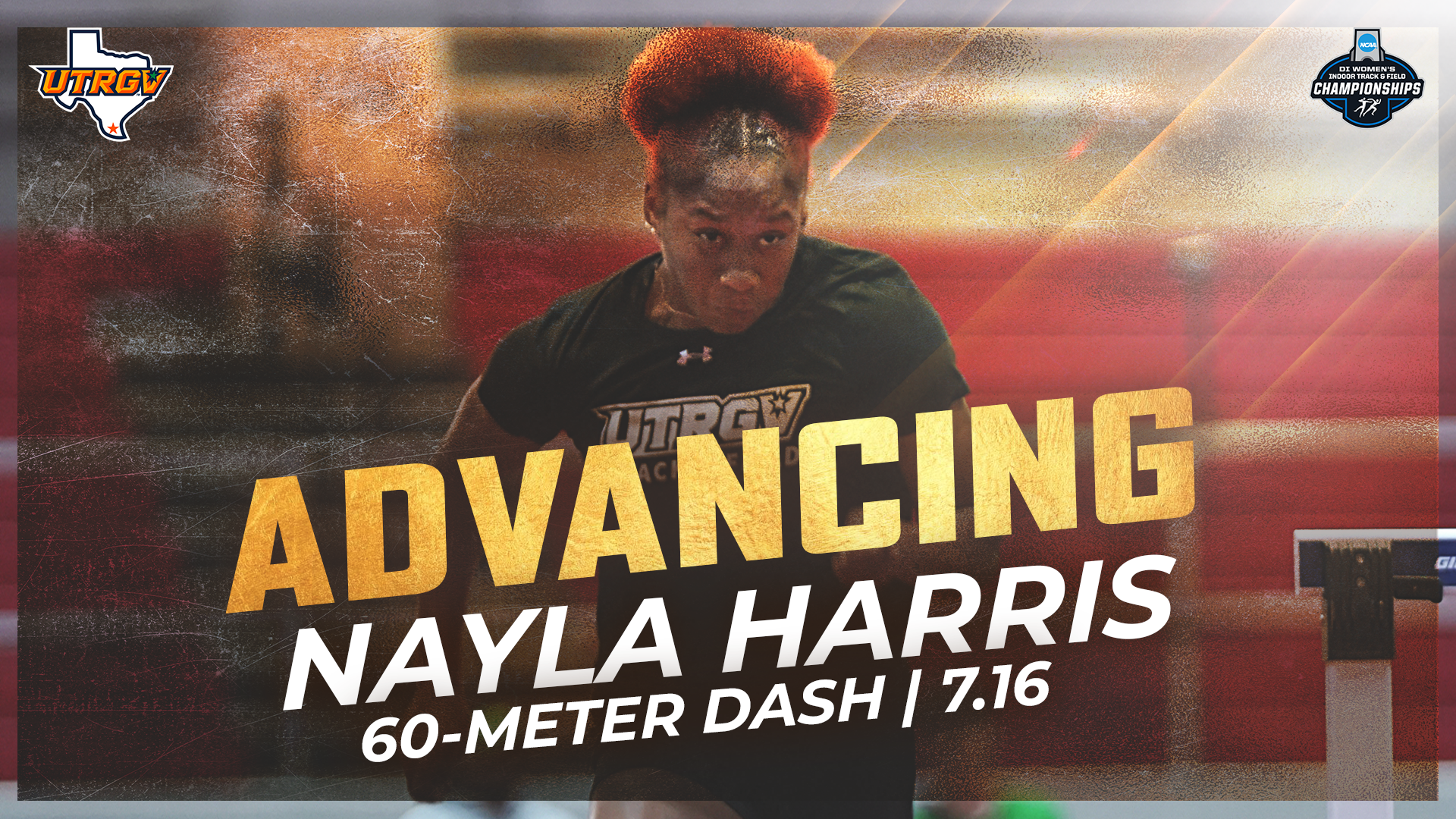 Advancing Nayla Harris 60-meter dash 7.16
