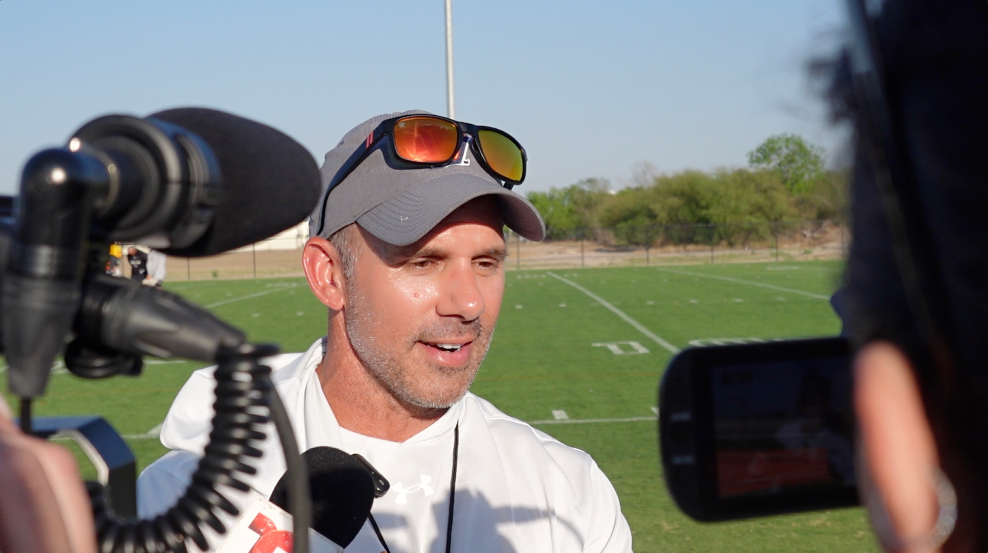 Coach Bush speaking to media 3-26-26