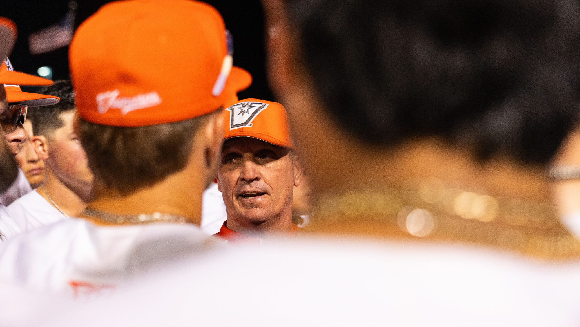 Coach Matlock addressing the team 3-6-26