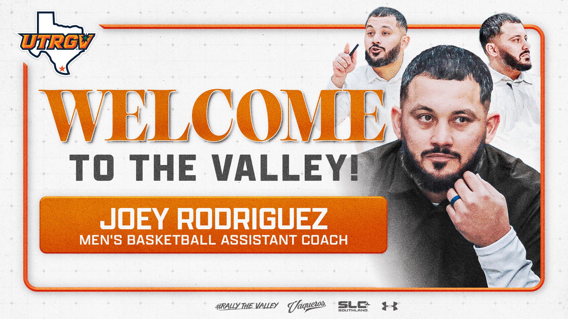 Welcome to the Valley Joey Rodriguez Men's Basketball Assistant Coach