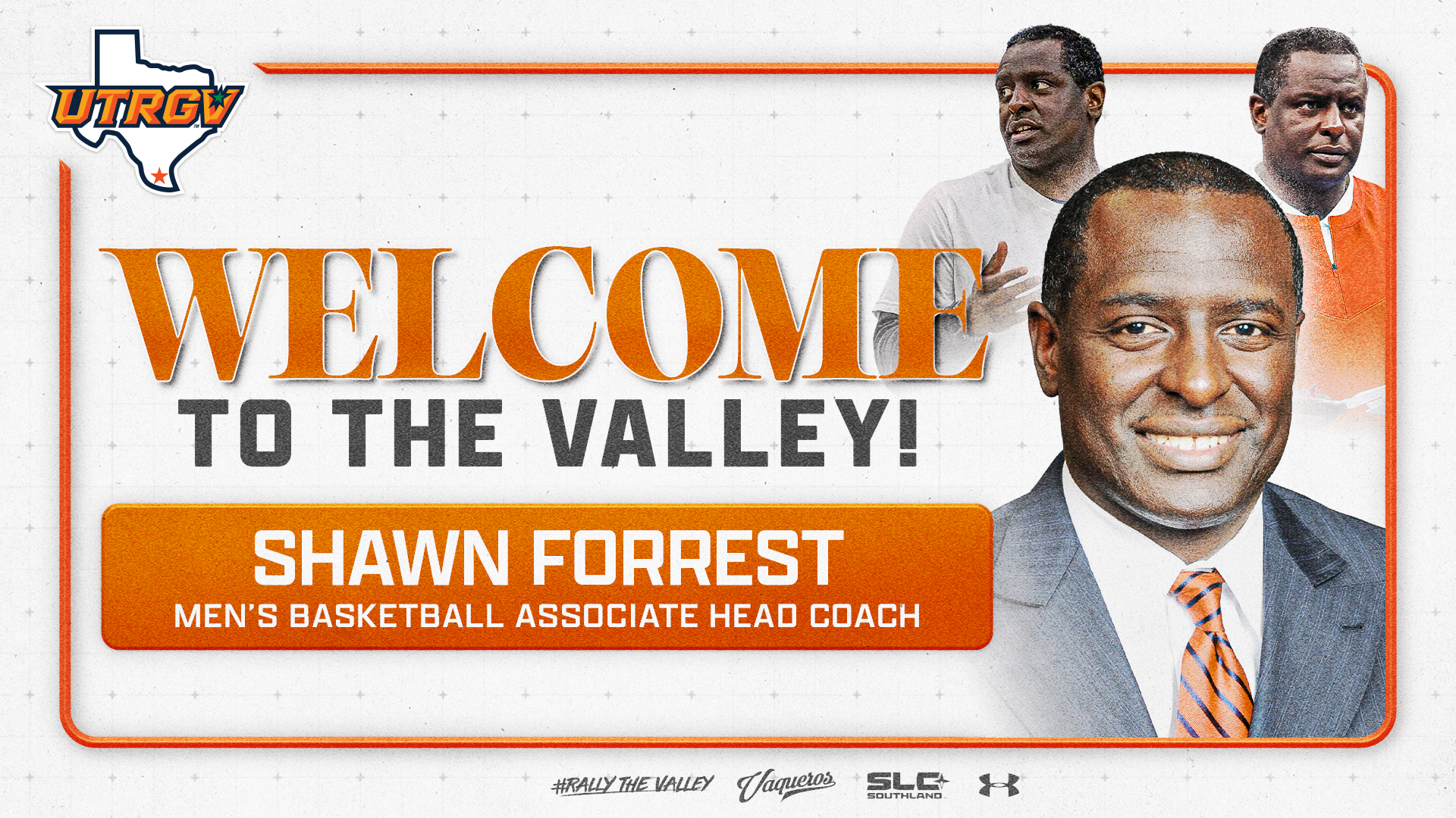 Welcome to the Valley Shawn Forrest Men's Basketball Associate Head Coach