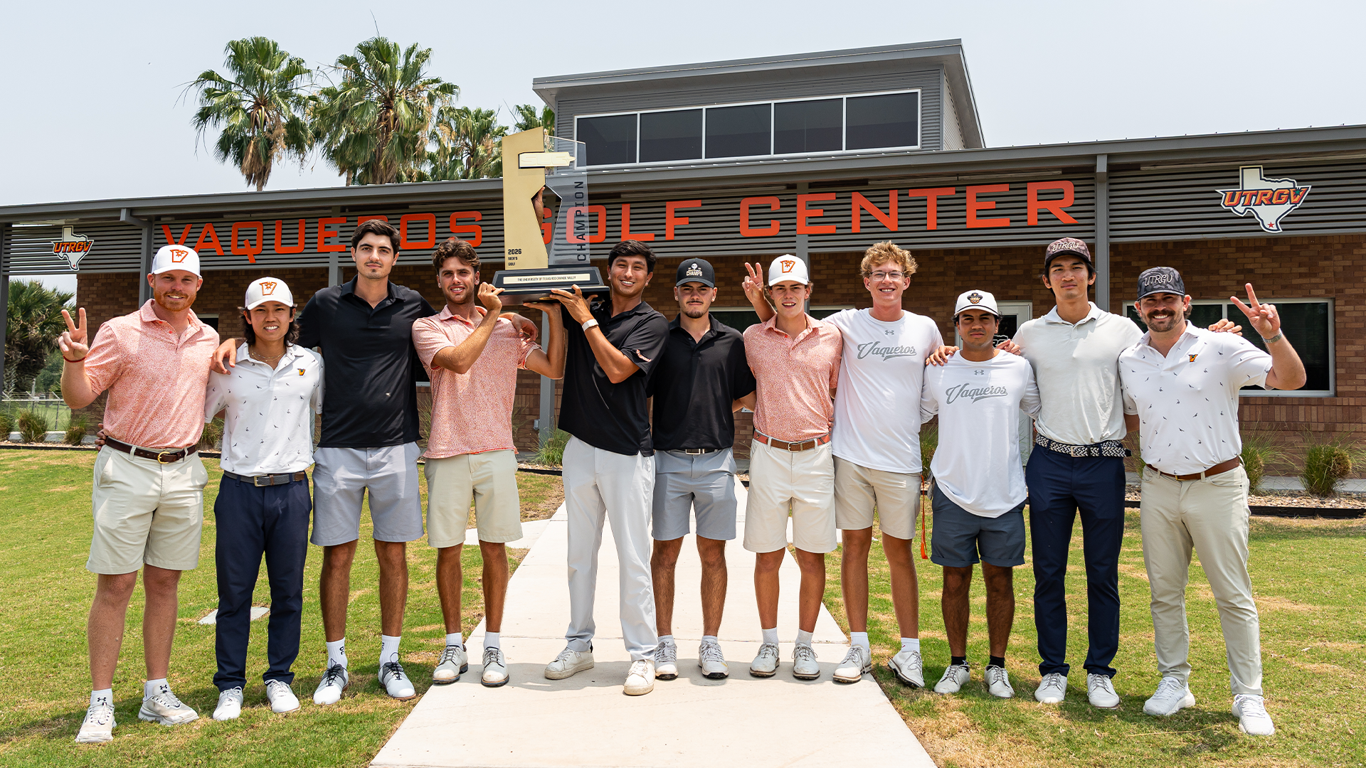Men's Golf Program With Trophy at Vaqueros Golf Center