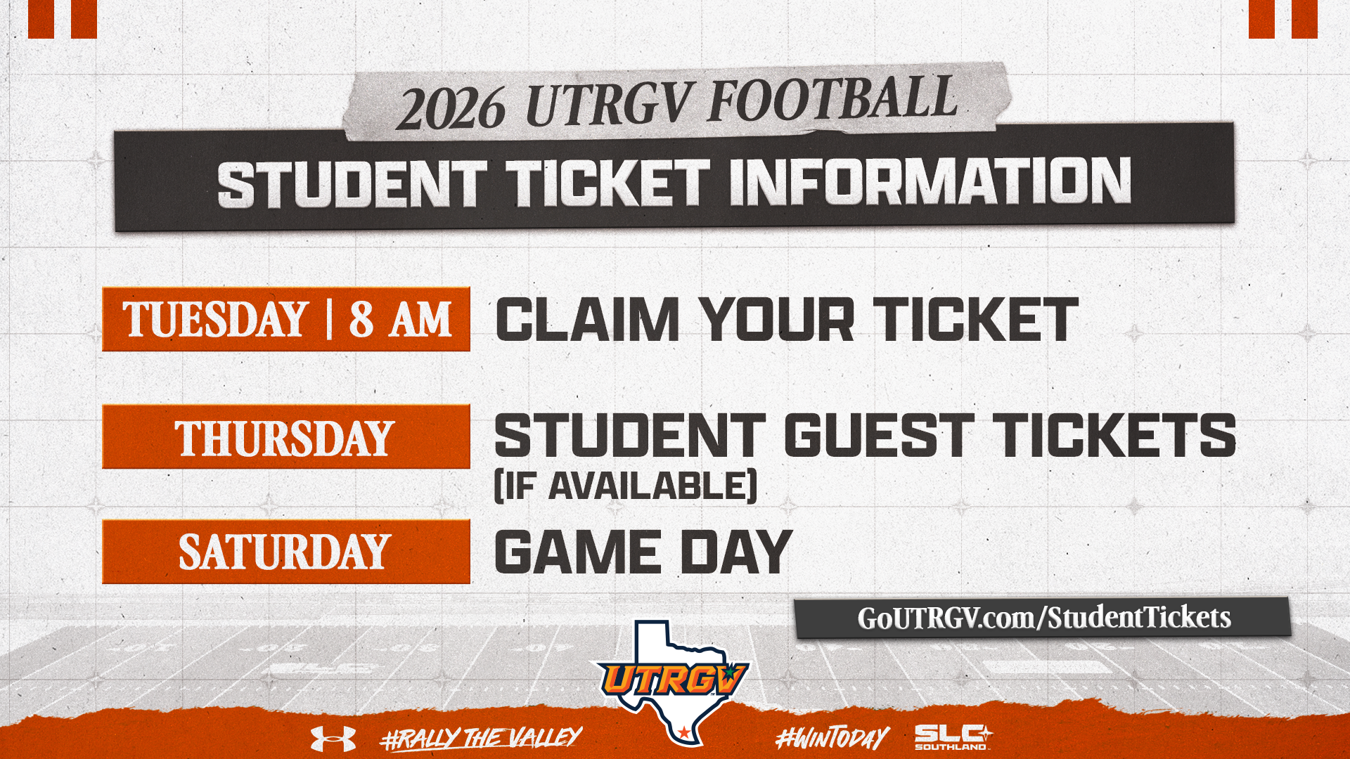 Football Student Ticket Information