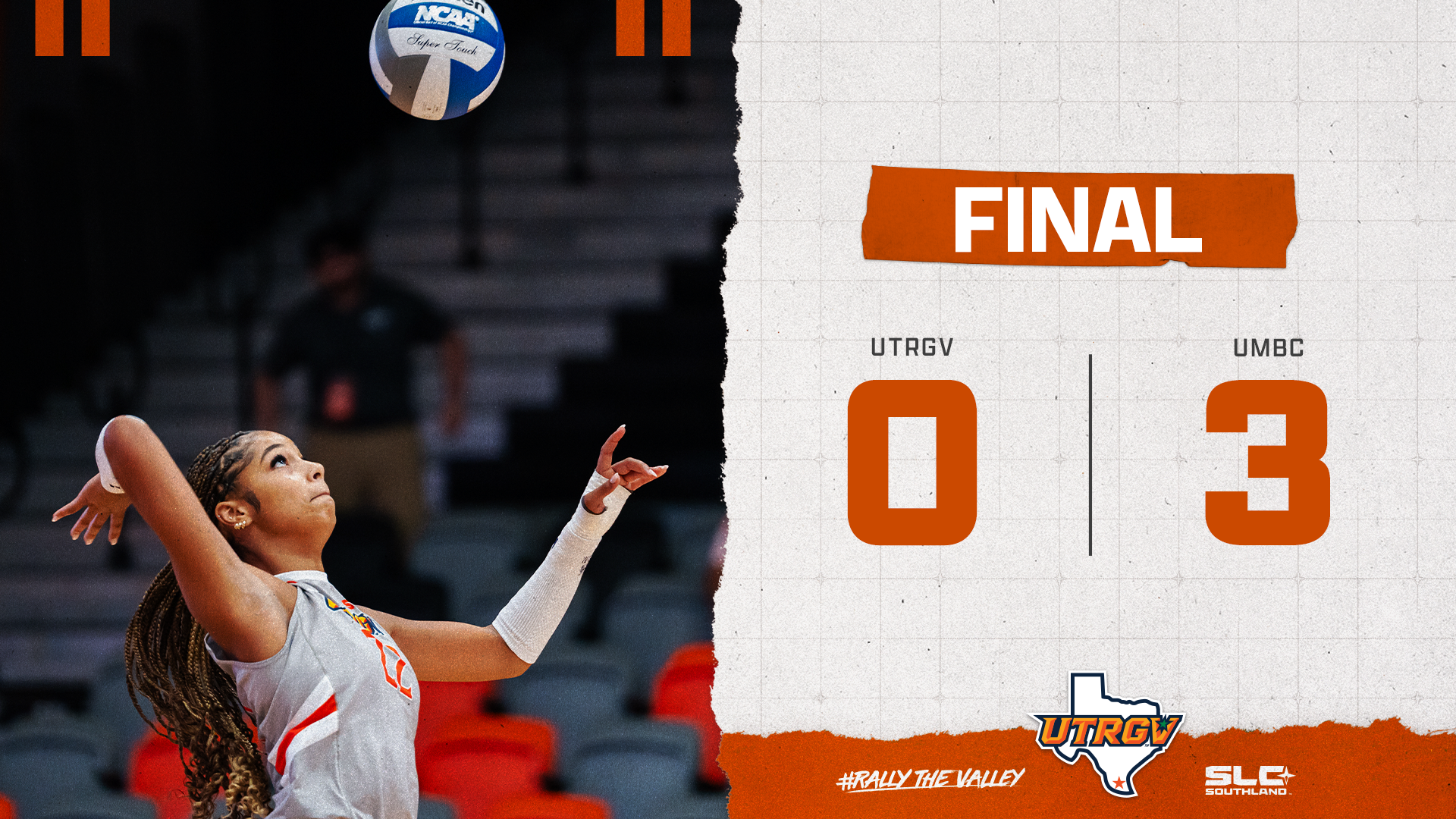 Final UTRGV Volleyball 0 UMBC 3